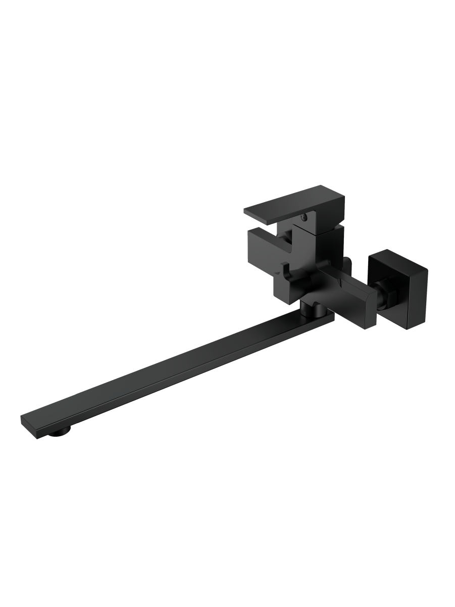 Изображение товара PLATAN УТ-00052138 черный матовый - смеситель для ванны с рычажным управлением, 35 см излив