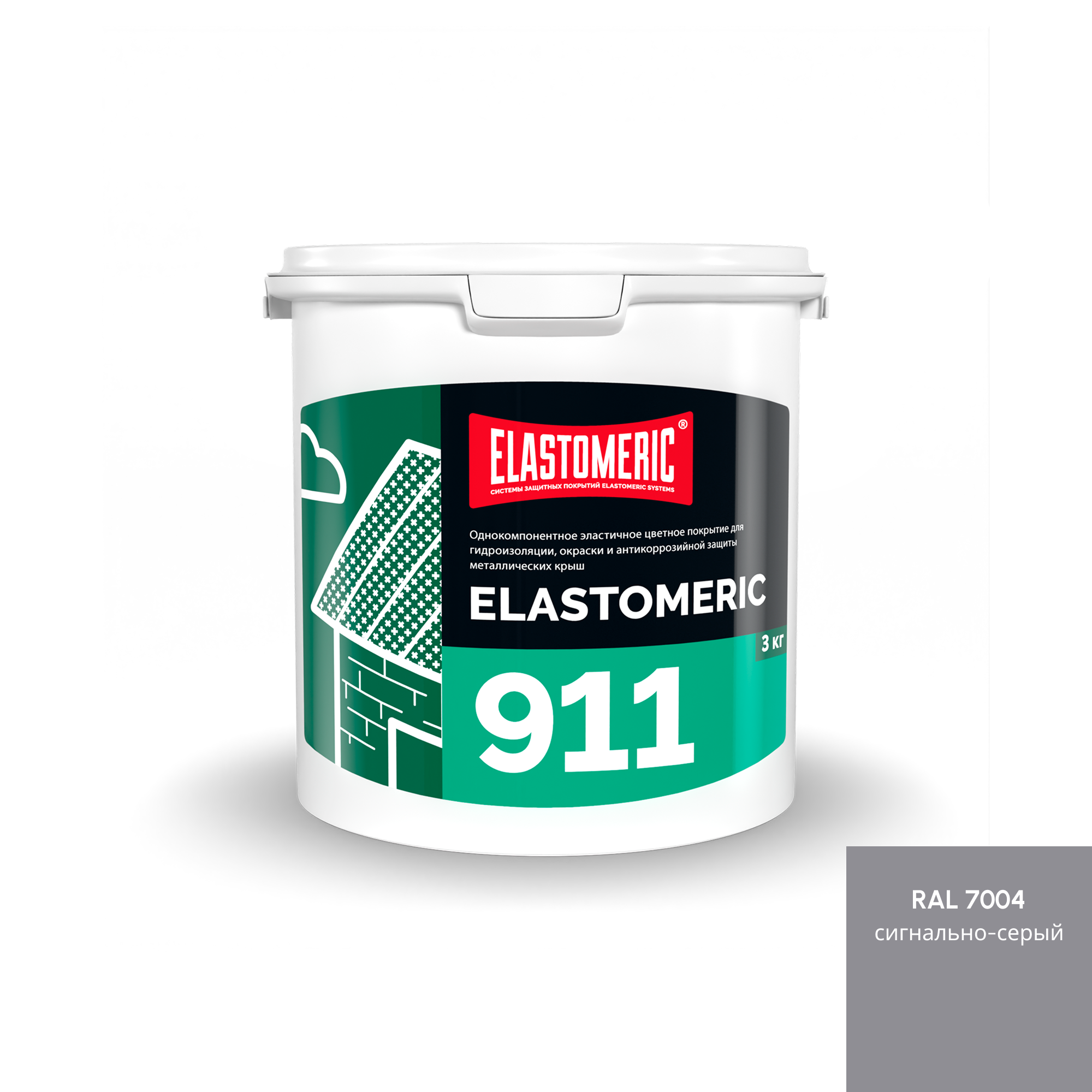 Изображение товара Мастика Elastomeric systems 911 3кг серый Изображение товара Мастика Elastomeric systems 911 3кг серый