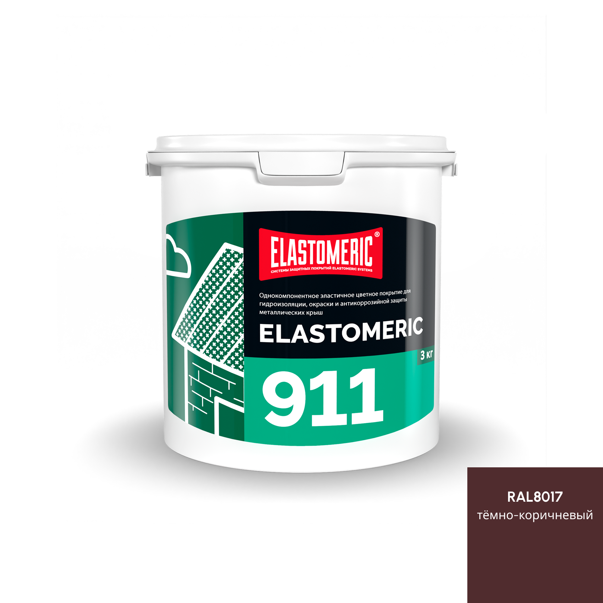 Изображение товара Мастика Elastomeric systems 911 3кг коричневый