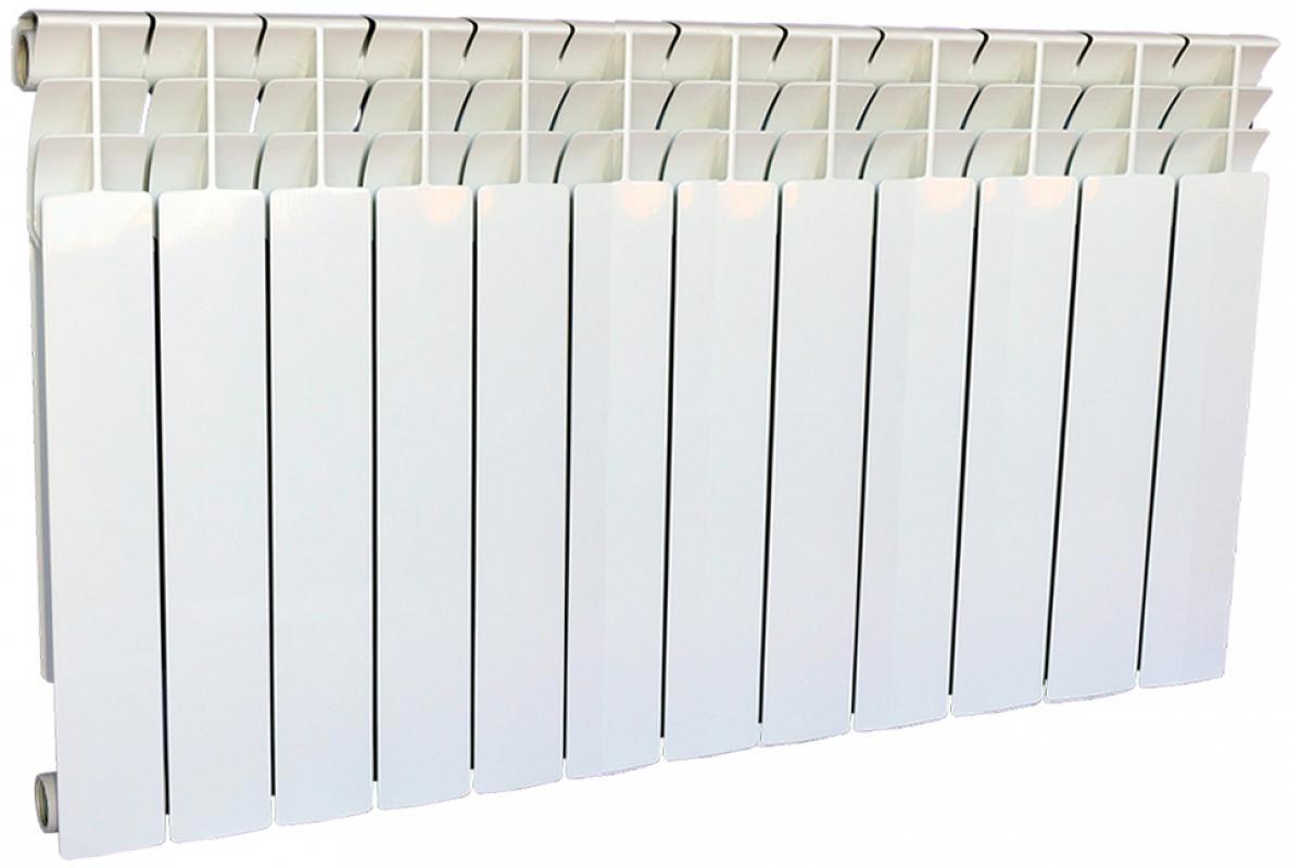 Изображение товара Радиатор секционный Ogint 500/80 12 секций боковое подключение биметалл цвет белый с кронштейном