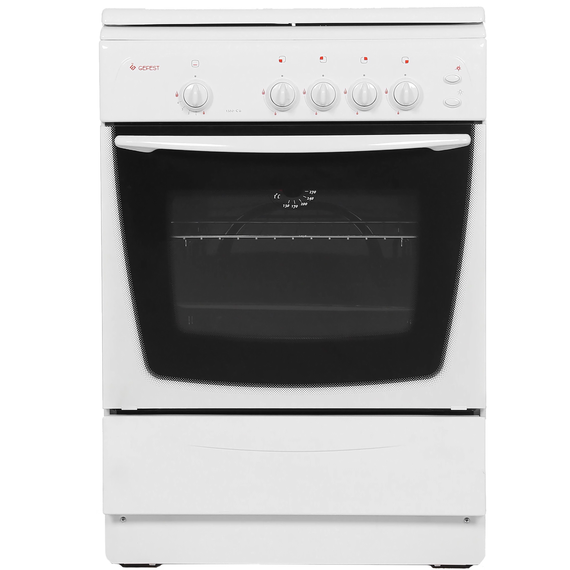 Изображение товара Газовая плита Gefest 1200-С6 К33 с духовкой и механическим электроподжигом