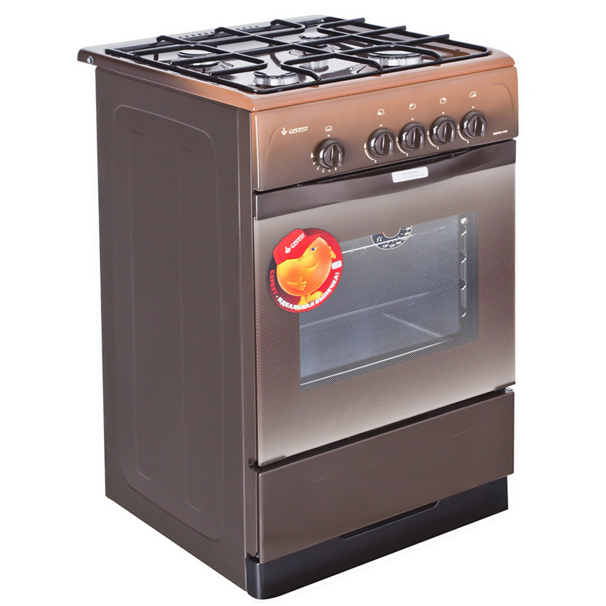 Изображение товара Газовая плита с духовкой Gefest 136192 коричневая 50x85x53 см