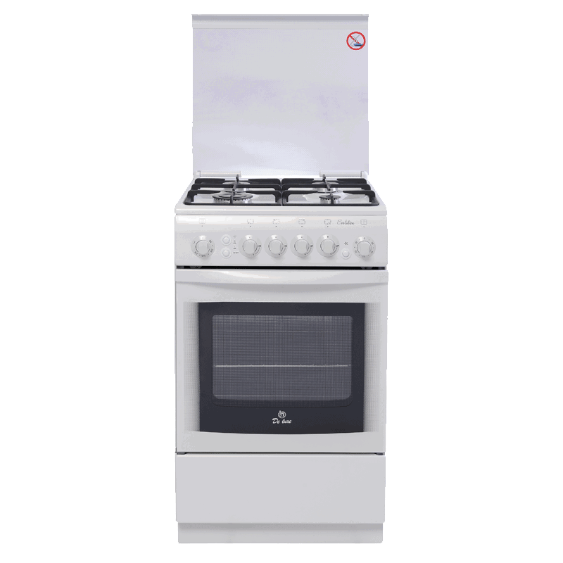 Изображение товара Газовая плита с духовкой De Luxe 5040.31 г белая 50x85x50 см