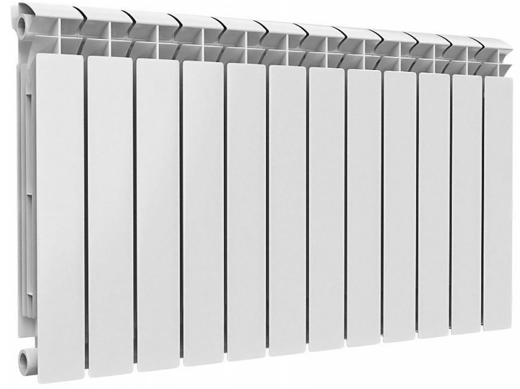 Изображение товара Радиатор секционный Ogint 500 12 секций биметалл белый с кронштейном