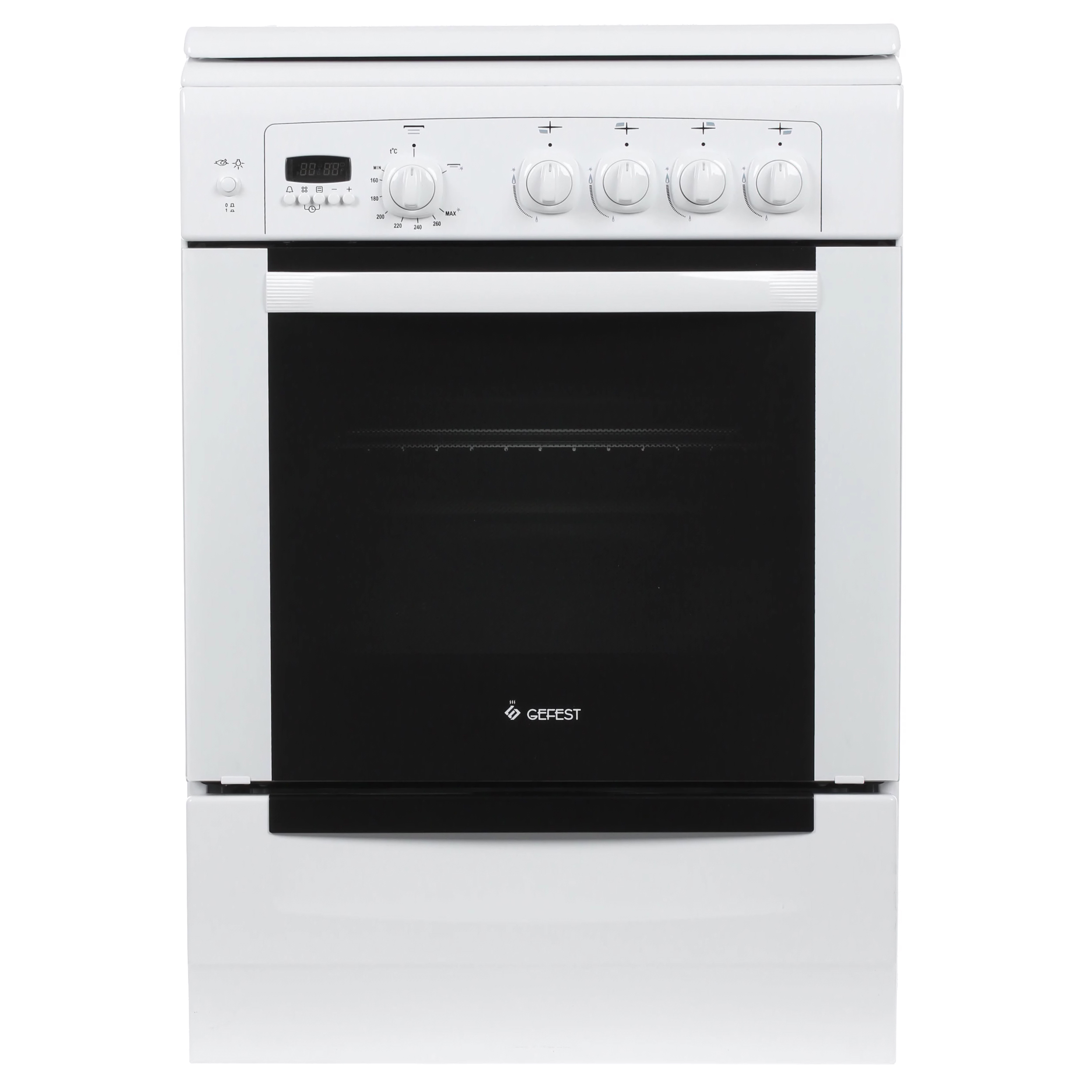 Изображение товара Газовая плита с духовкой GEFEST ПГ 6100-04 белый, 60x85x60 см, шкафы для кухни