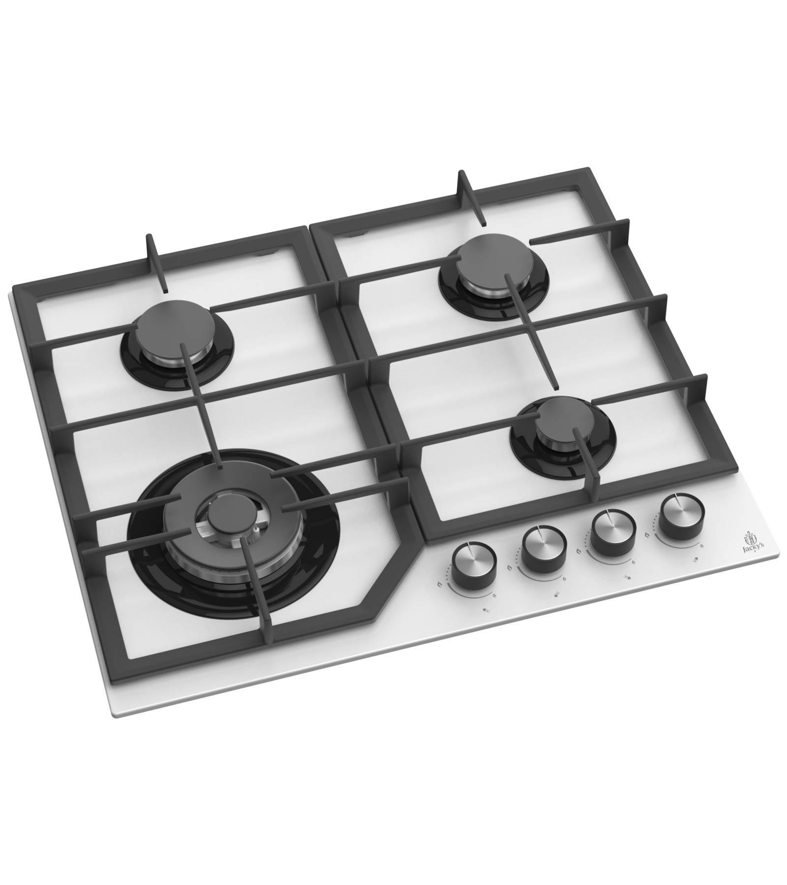 Изображение товара Газовая варочная панель Jacky`s JH GW631W 61 см 4 конфорки цвет белый.