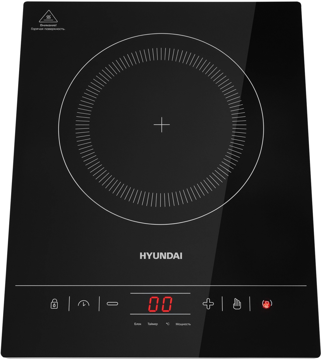 Изображение товара Кухонная плита Hyundai 2031877 8x41x32 см цвет черный