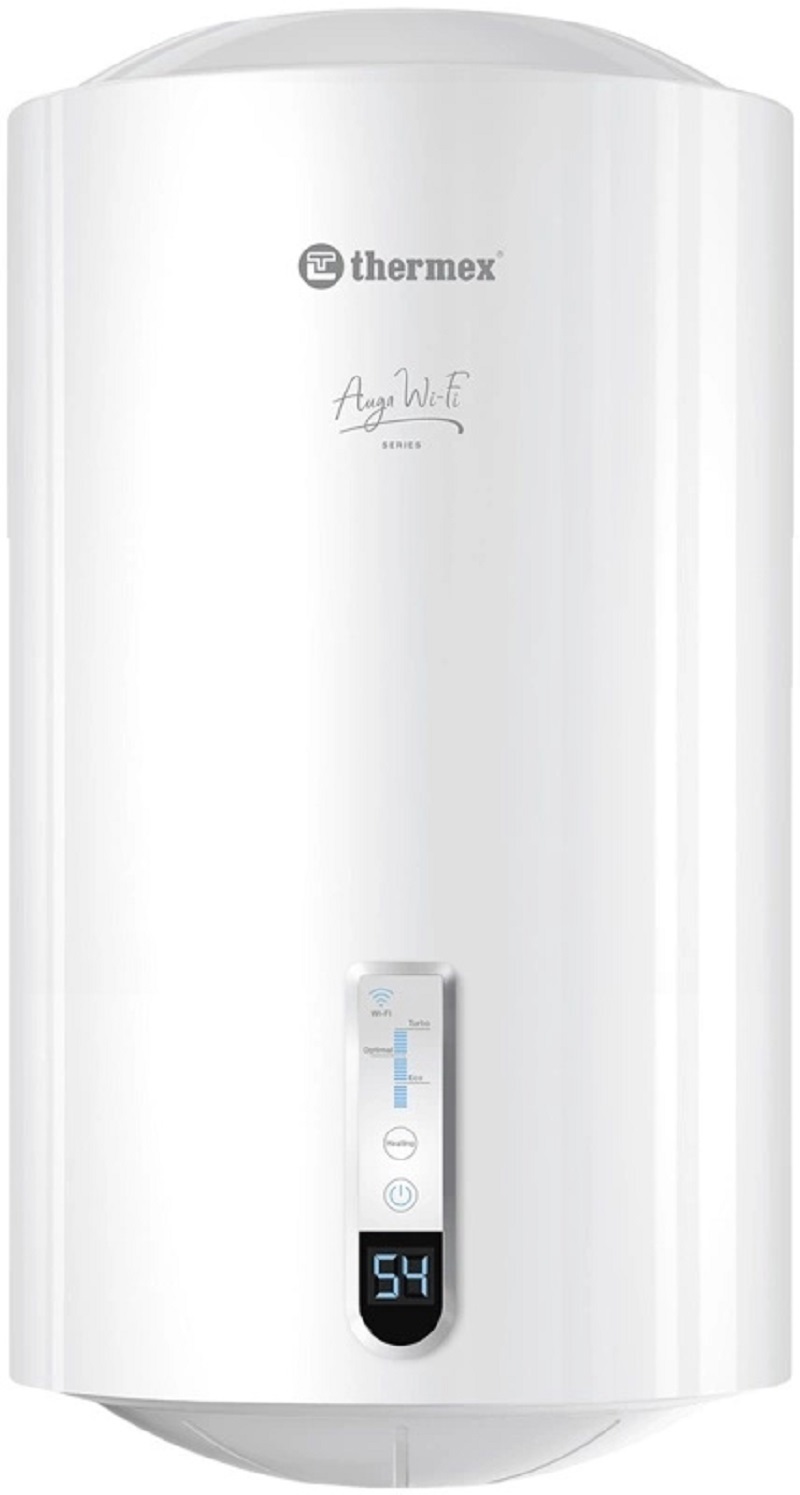 Изображение товара Водонагреватель Thermex Auga 50 V Slim Wi-Fi 1.5кВт 50л электрический настенный белый