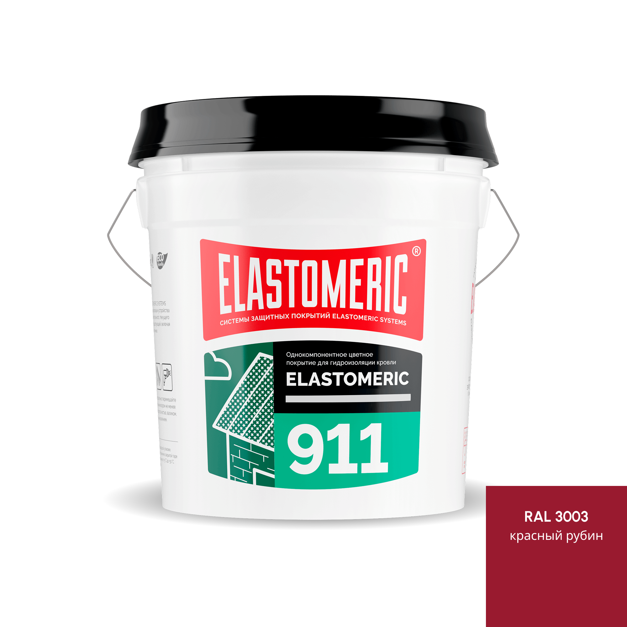 Изображение товара Мастика Elastomeric systems 911 20кг красный рубин