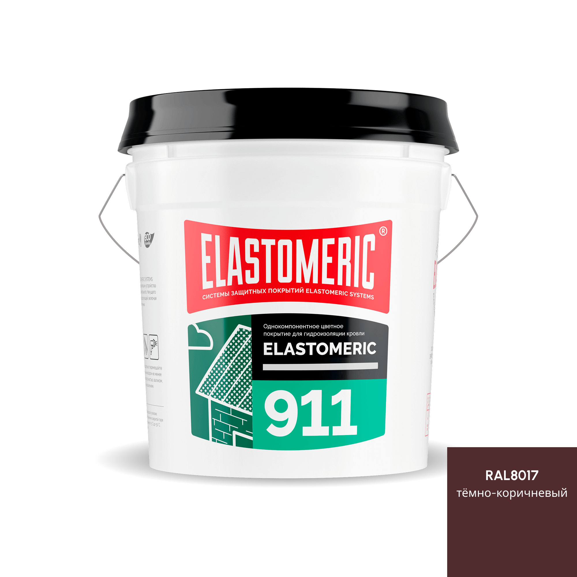 Изображение товара Мастика Elastomeric Systems 911 для гидроизоляции и защиты кровли 20кг коричневая Изображение товара Мастика Elastomeric Systems 911 для гидроизоляции и защиты кровли 20кг коричневая