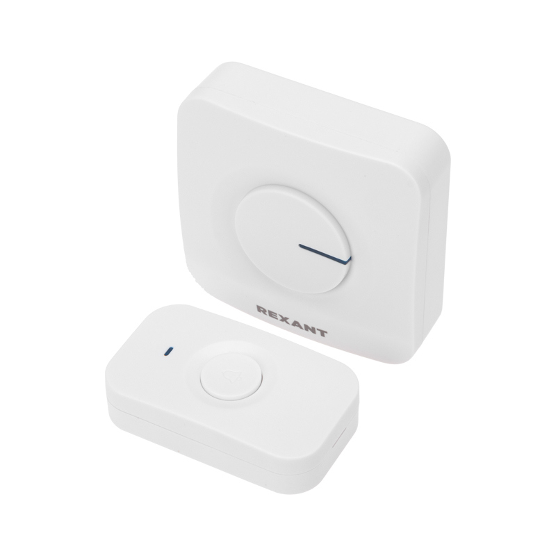 Изображение товара Дверной звонок беспроводной Rexant 52 мелодии цвет белый Изображение товара Дверной звонок беспроводной Rexant 52 мелодии цвет белый