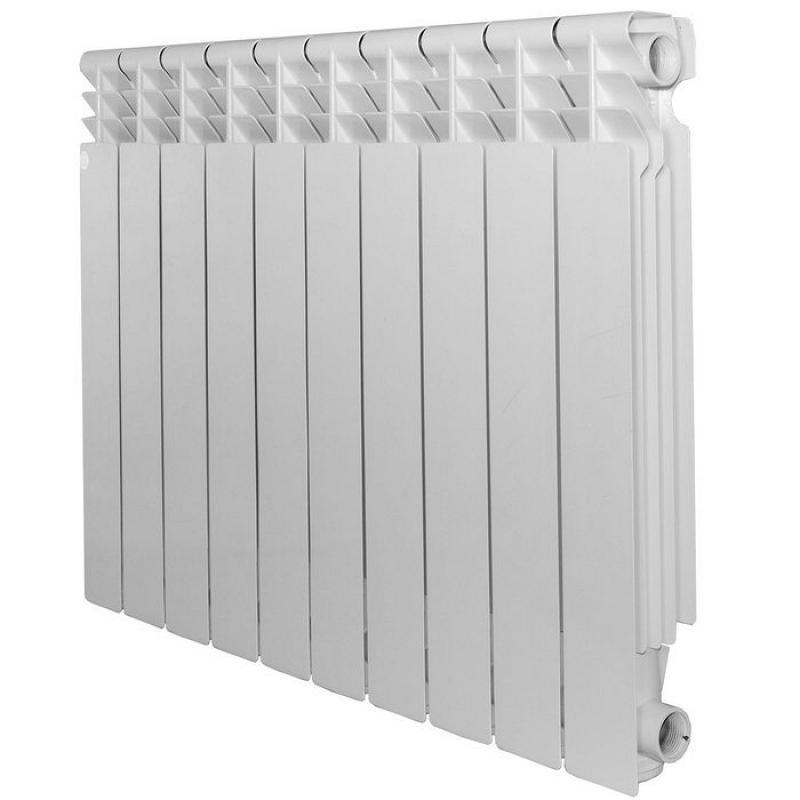 Изображение товара Радиатор секционный Ogint 500/820 10 секций боковое подключение алюминий цвет белый с кронштейном