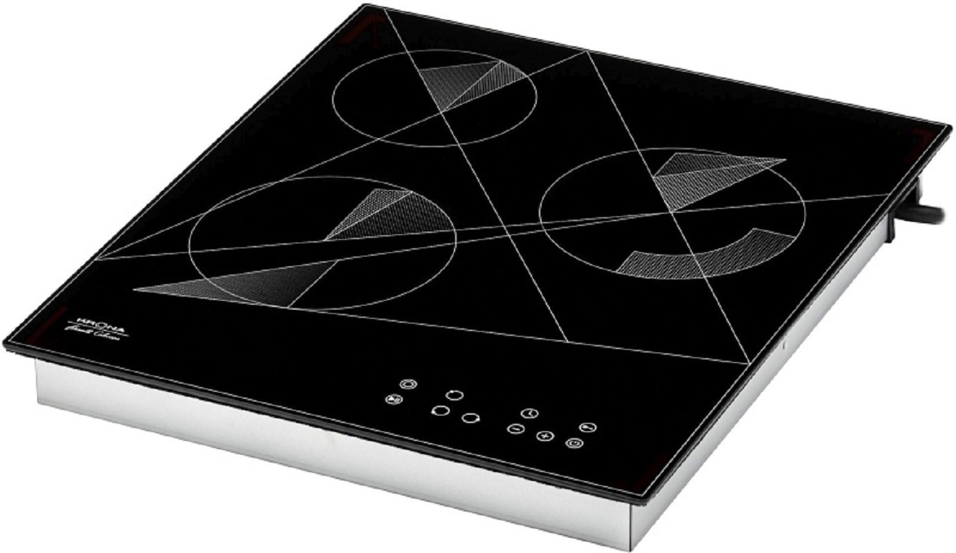 Изображение товара Электрическая варочная панель Krona Fidato 45 3 конфорки стеклокерамика черная