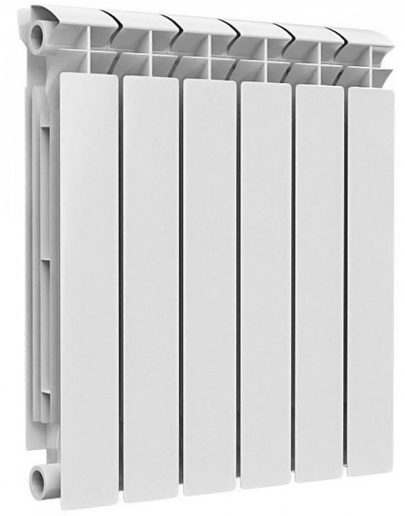 Изображение товара Радиатор секционный OGINT 500 6 секций белый биметаллический для систем отопления