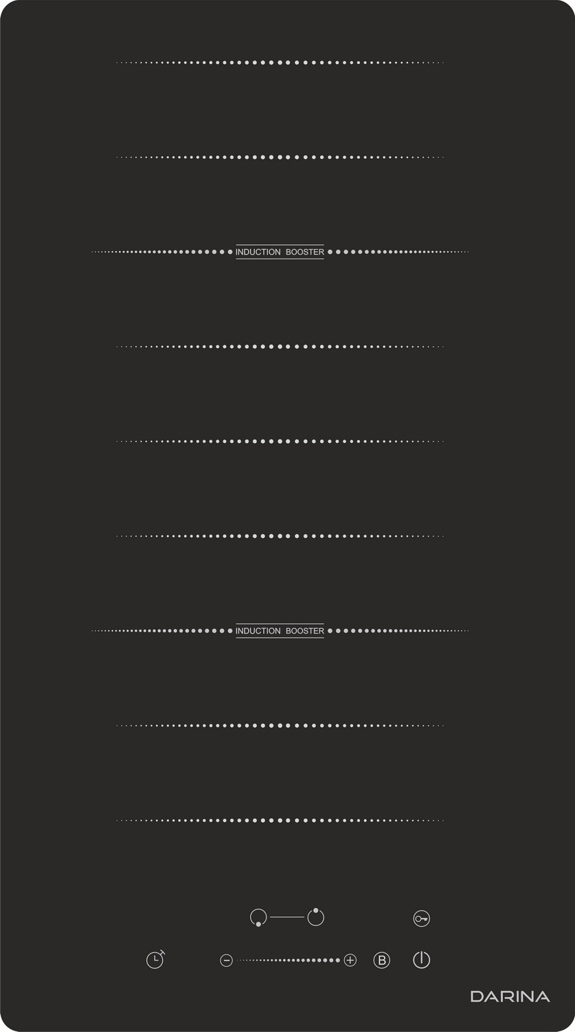 Изображение товара Электрическая варочная панель Darina 6P9 EI528 B 29 см 2 конфорки цвет черный