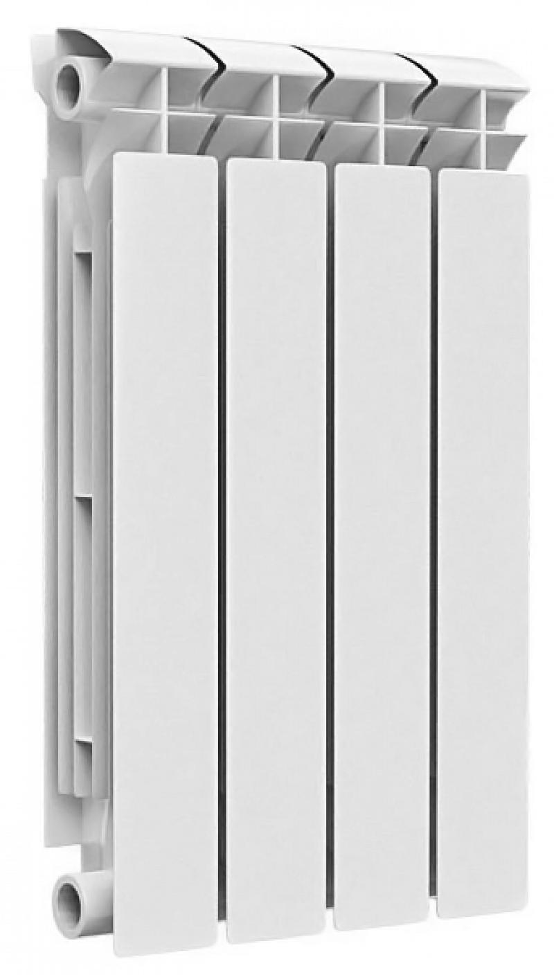 Изображение товара Радиатор секционный Ogint 500/100 4 секций боковое подключение биметалл цвет белый с кронштейном