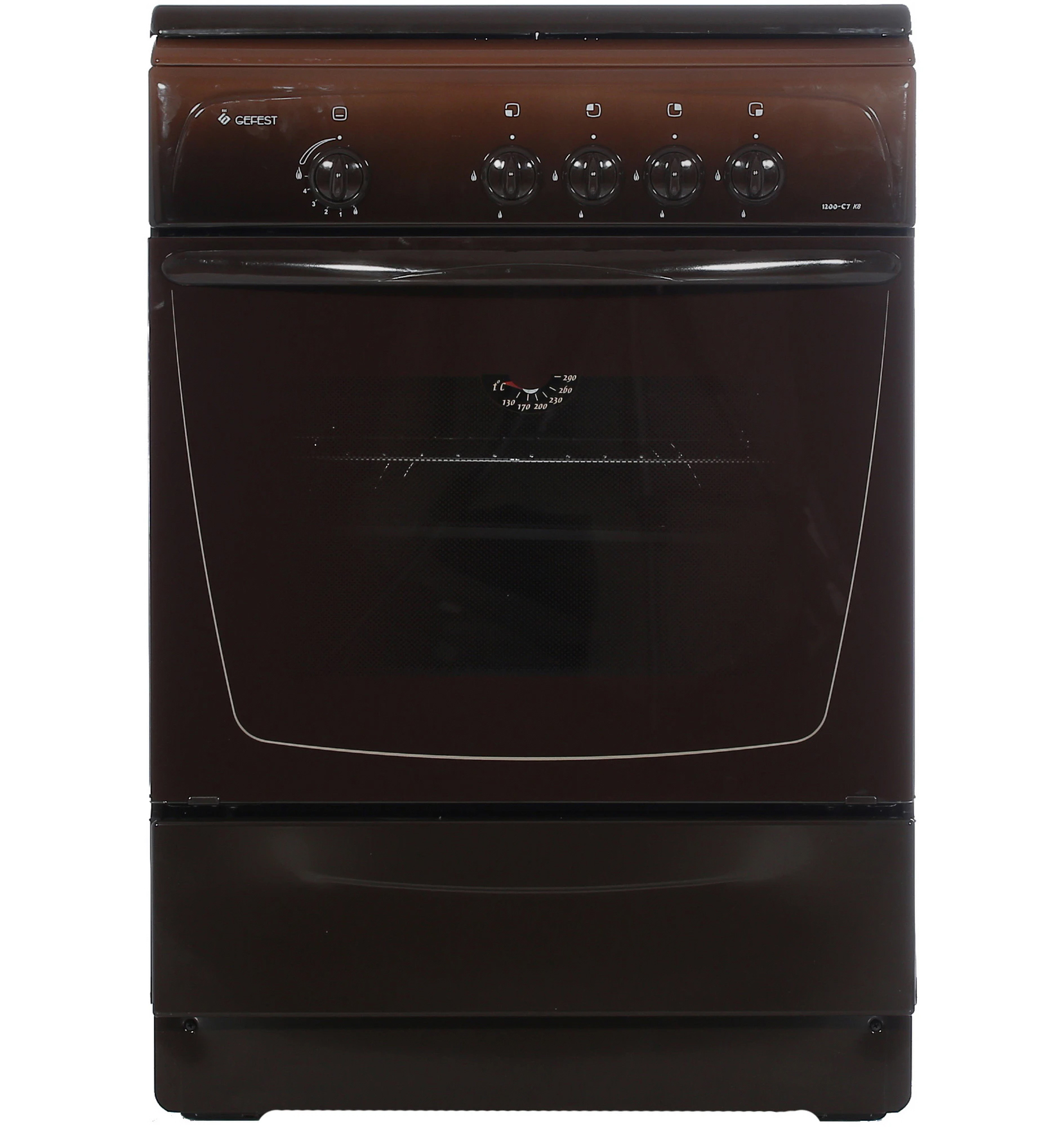 Изображение товара Газовая плита GEFEST ПГ 1200-С7 К89 60x85x60 см коричневая