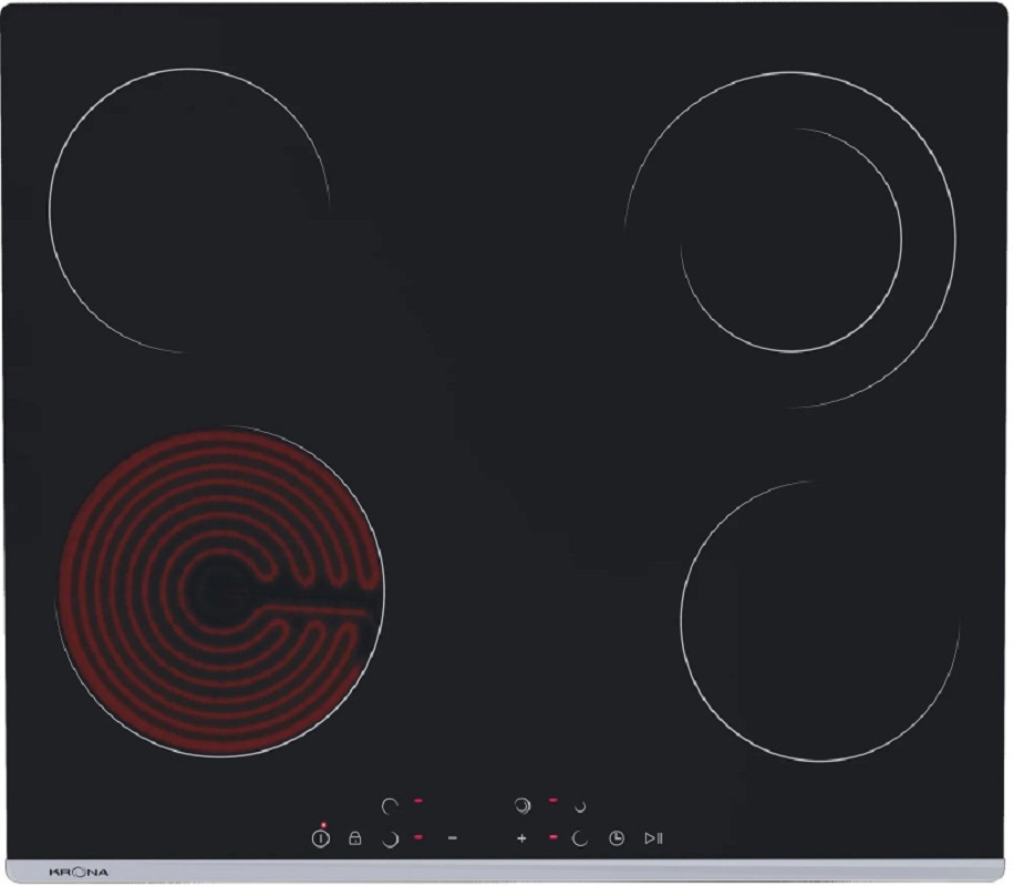 Изображение товара Электрическая варочная панель Krona Krona Luna 59 см 4 конфорки цвет черный