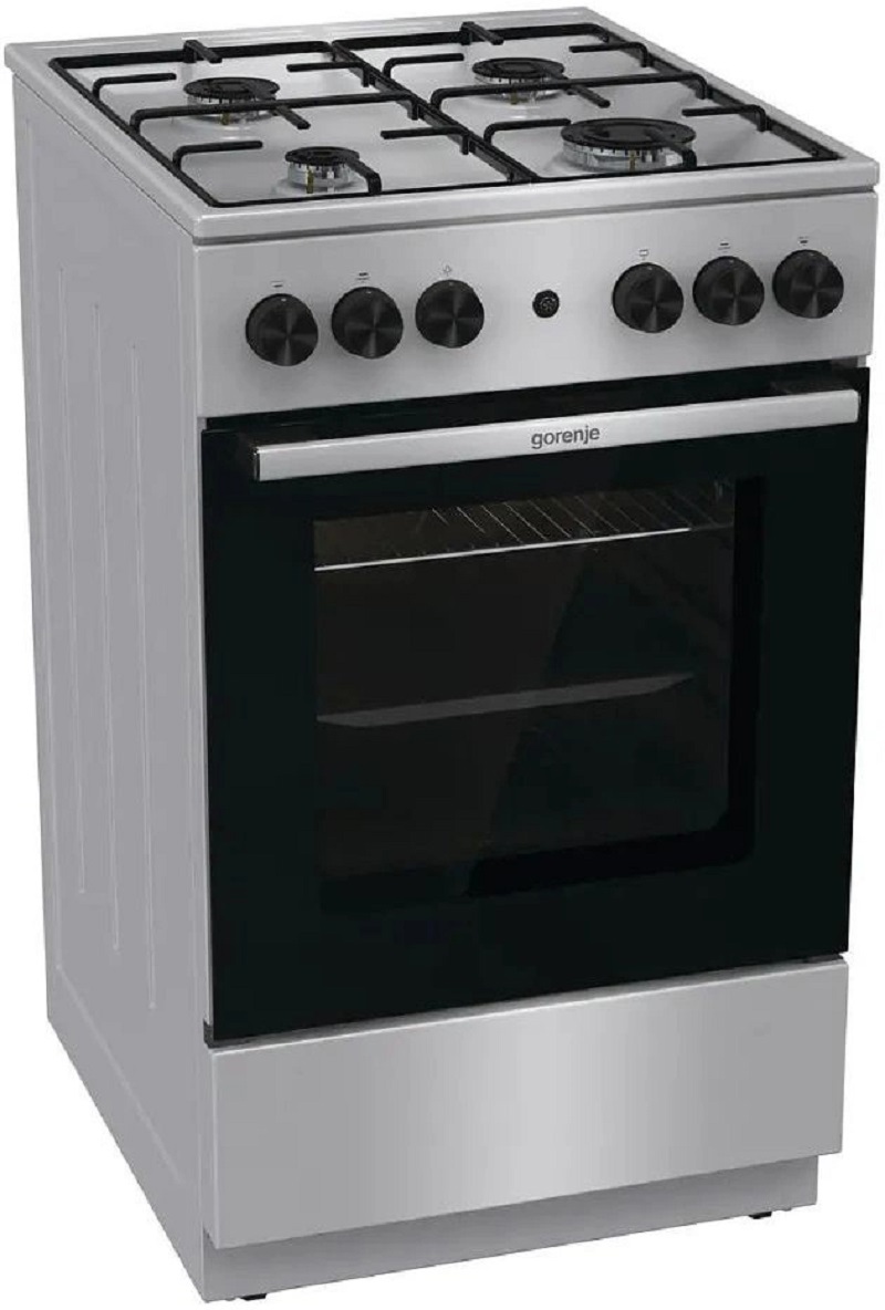 Изображение товара Кухонная плита Gorenje 2080033 газовая серебристая 57x95x69 см