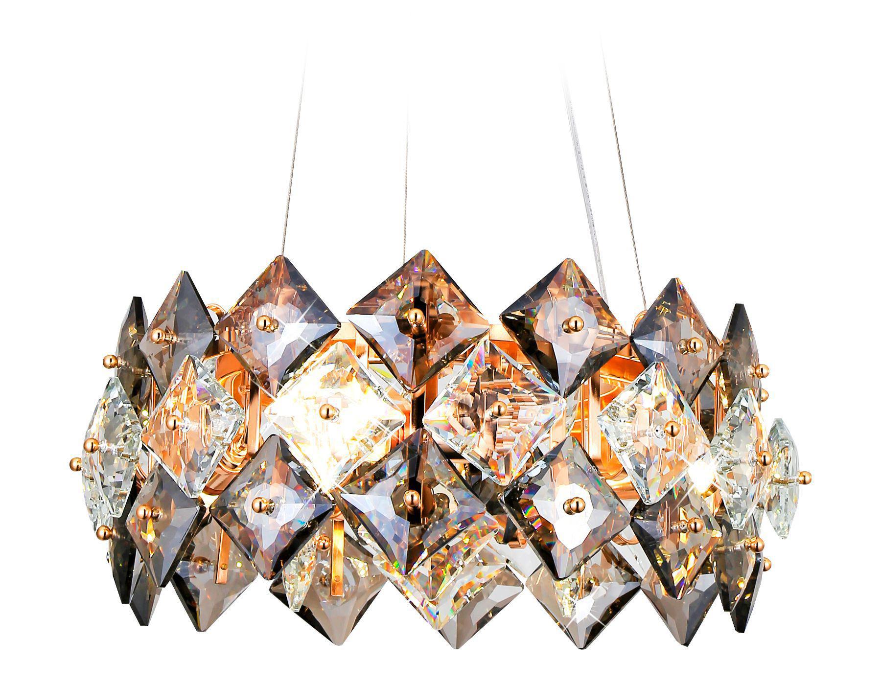 Изображение товара Люстра потолочная хрустальная Ambrella Light TR5185 Traditional 4 лампы 12 м² цвет золото