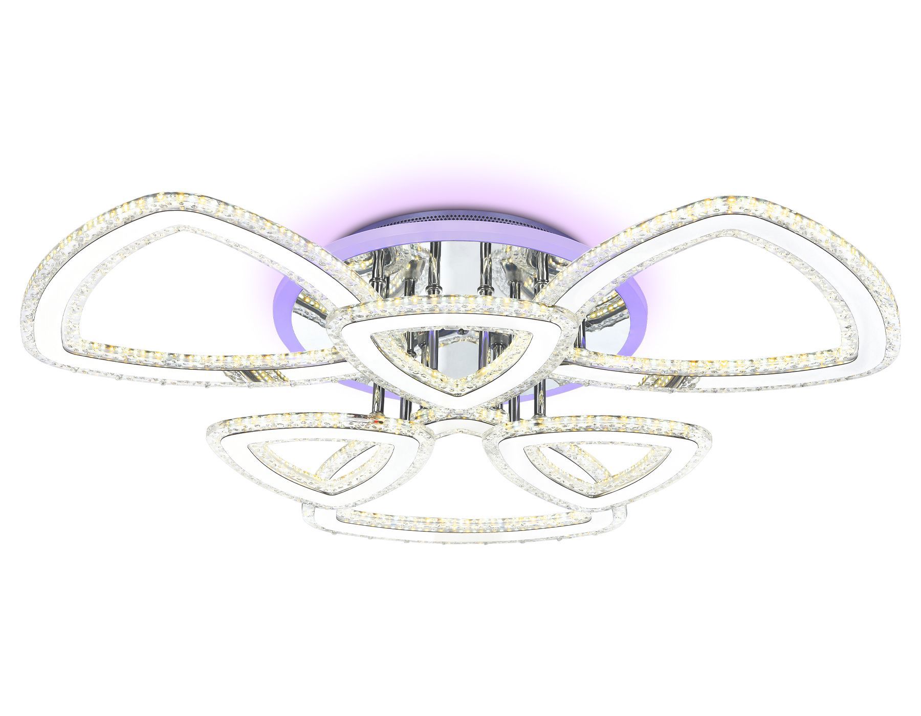 Изображение товара Люстра потолочная светодиодная AMBRELLA LIGHT FA8861 ACRYLICA 23 м² теплый белый свет цвет хром