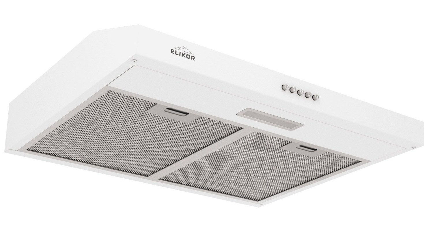 Изображение товара Вытяжка Эликор ECO 60 WH белая 59.5 см для кухни с 3 скоростями и подсветкой