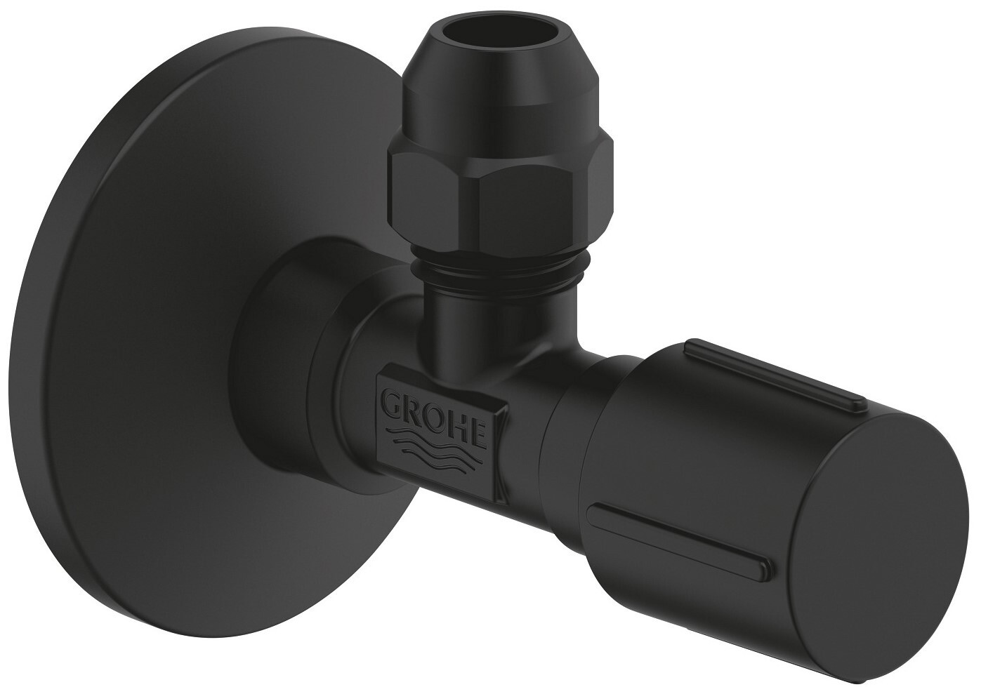 Изображение товара Угловой вентиль GROHE черный 1/2 дюйма для радиаторов Изображение товара Угловой вентиль GROHE черный 1/2 дюйма для радиаторов