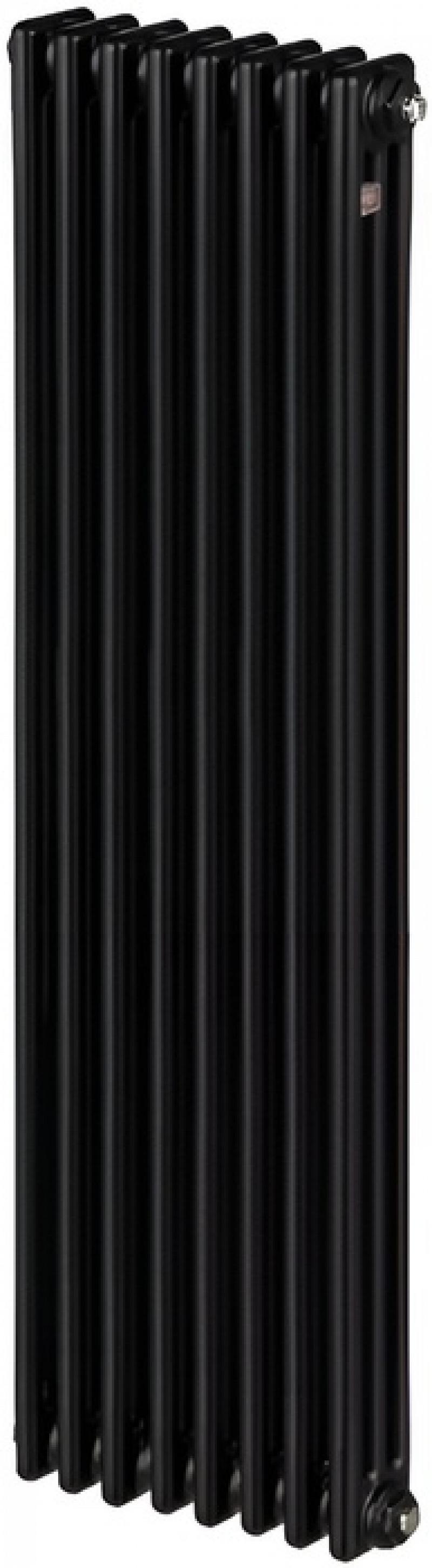 Изображение товара Радиатор секционный Zehnder Charleston 8 секций черный стальной боковое подключение