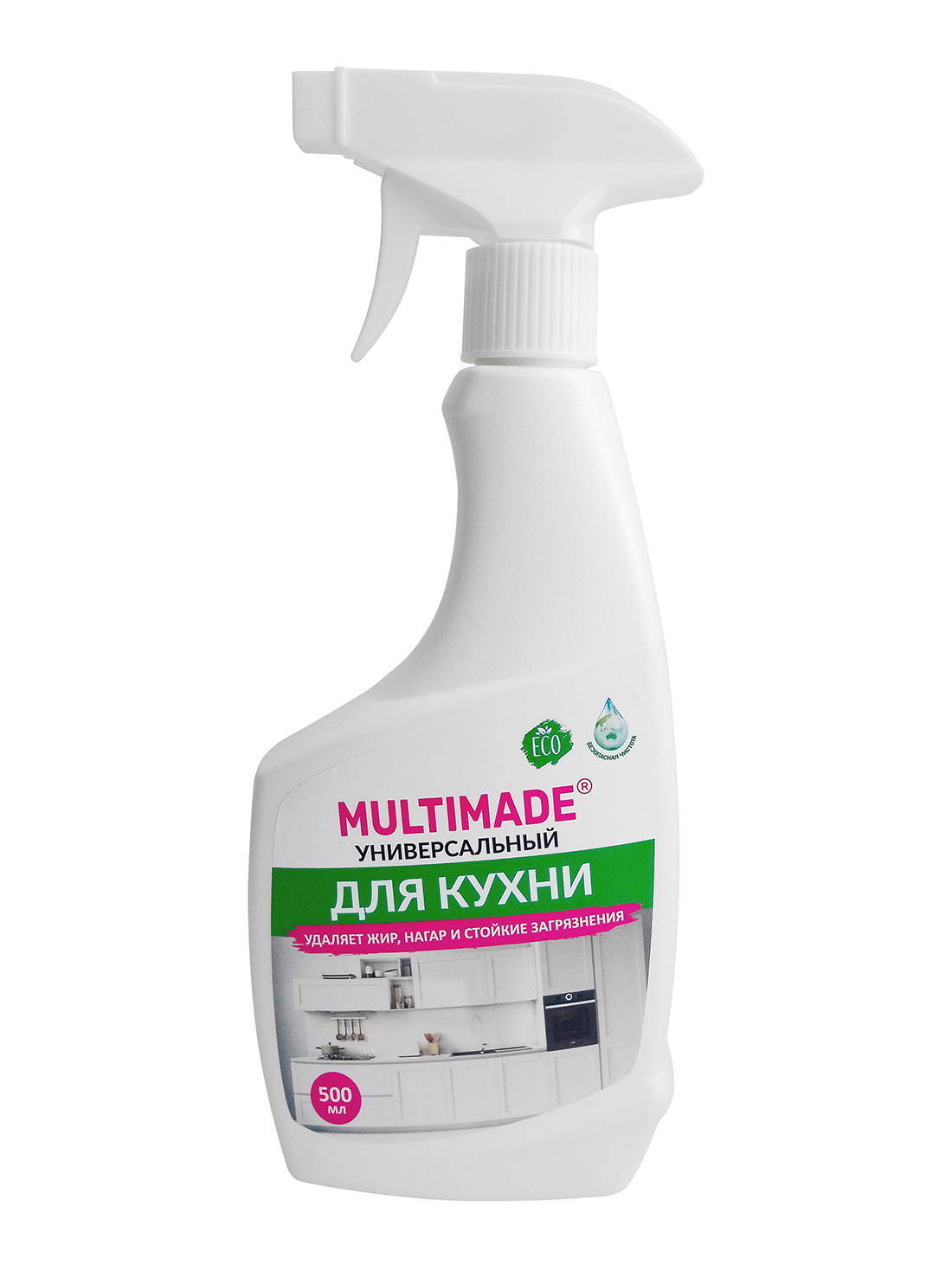 Изображение товара Антижир для кухни Мультимэйд универсальный спрей 0.5 л Изображение товара Антижир для кухни Мультимэйд универсальный спрей 0.5 л
