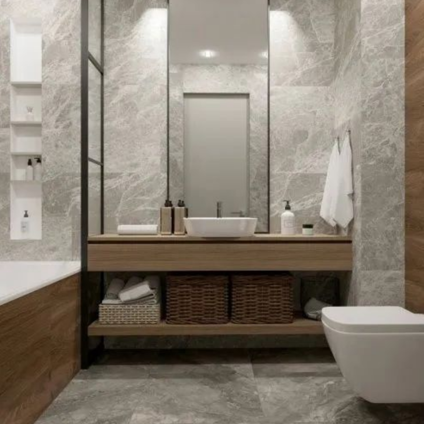 Изображение товара Керамогранит Primavera Royal Spring 60x60 см Мрамор Серый матовый для пола и стен