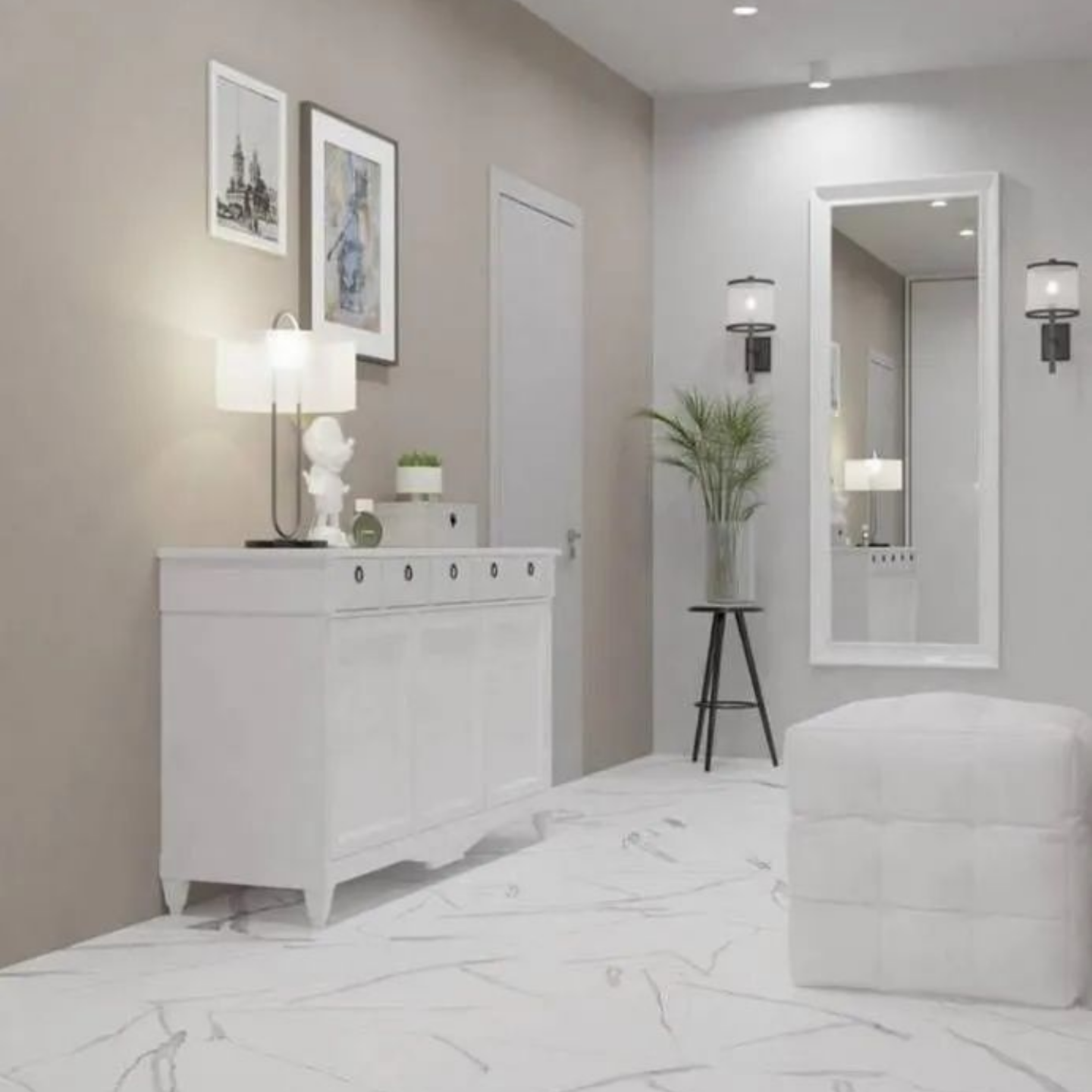 Изображение товара Керамогранит Primavera Royal Spring 60x60 см белый мрамор матовый