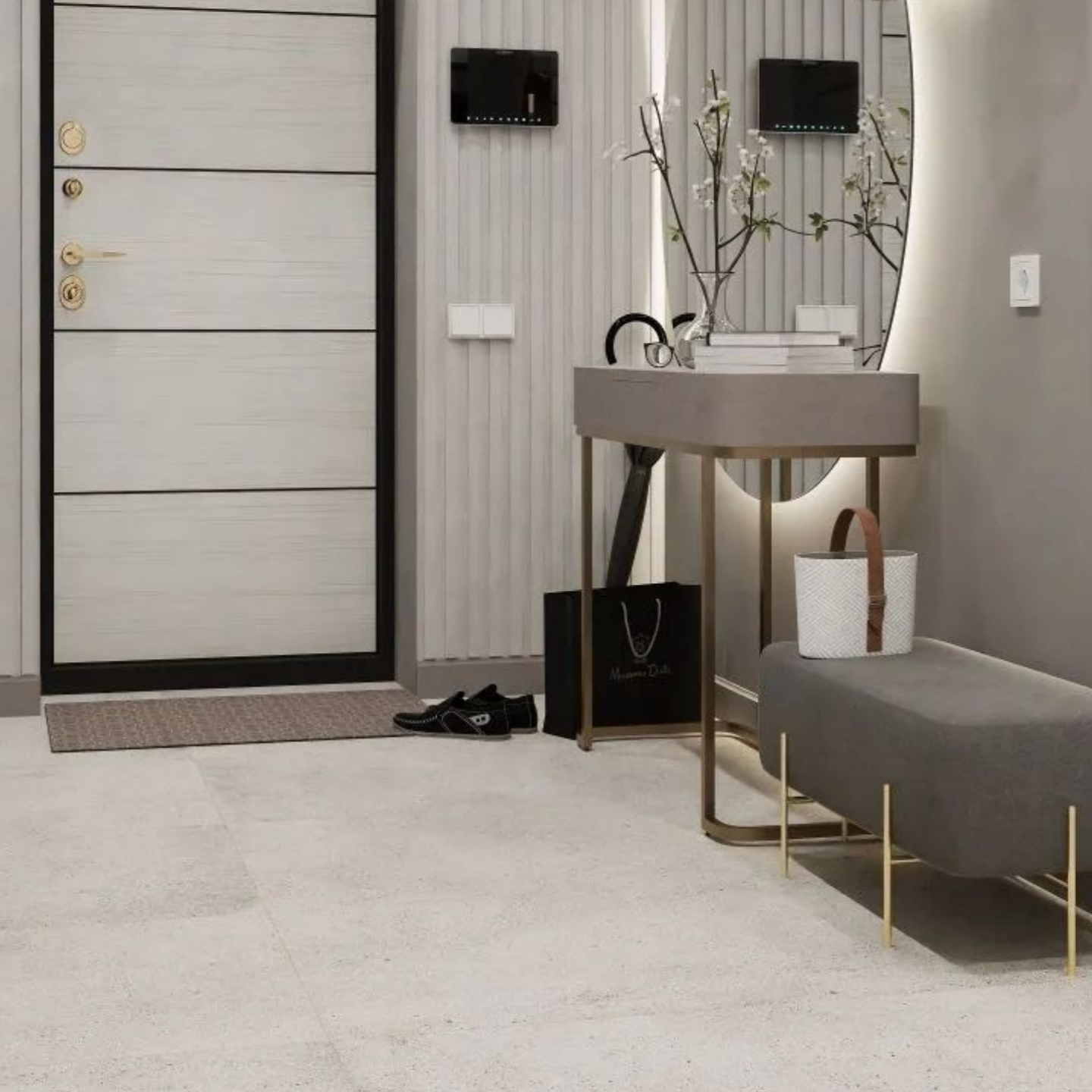 Изображение товара Керамогранит Primavera Royal spring 67027 60x120см цвет бело-серый бетон