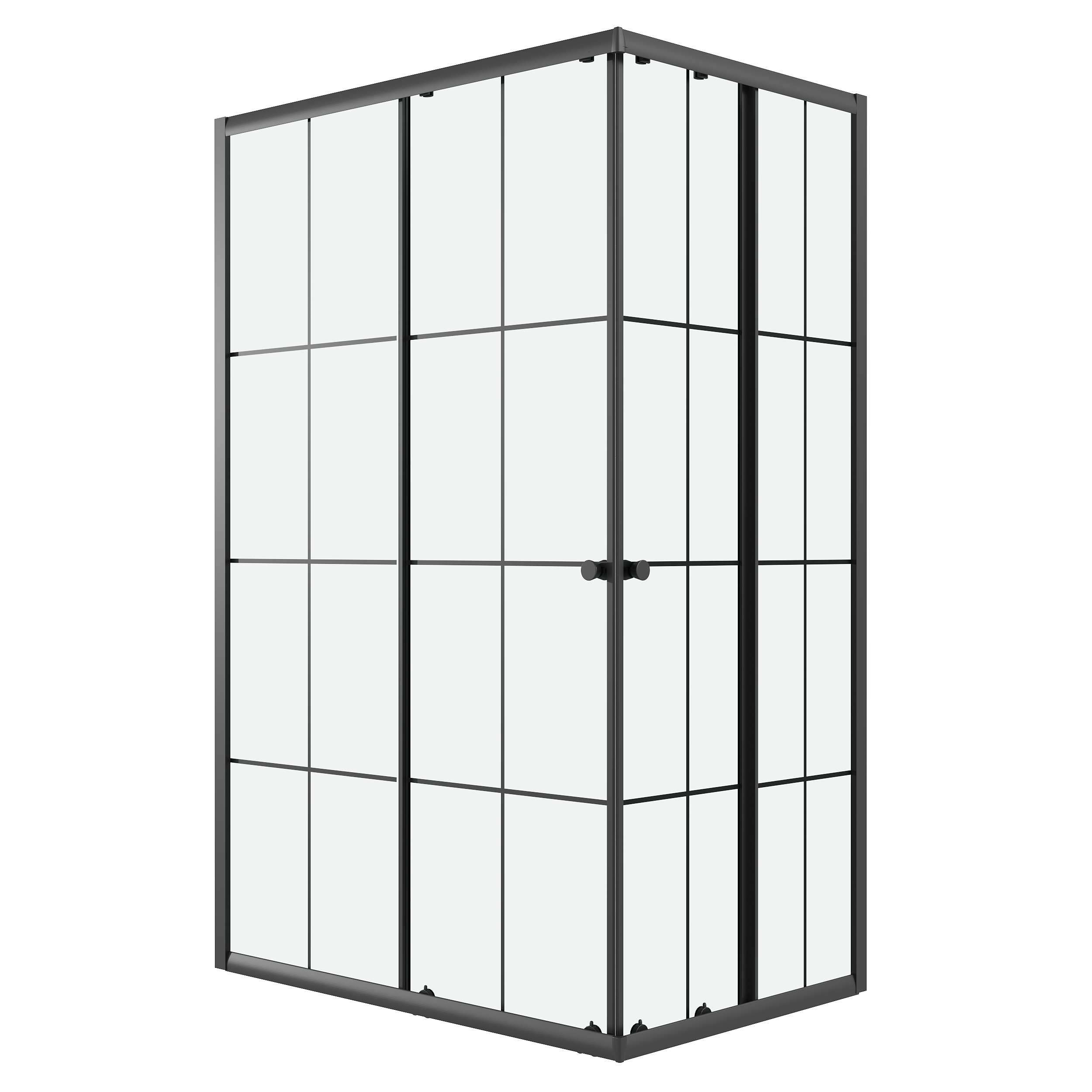 Изображение товара Душевой уголок Niagara Eco NG-1012-14QKL прямоугольник 120x80см черный профиль эффект стекла прозрачное закаленное стекло