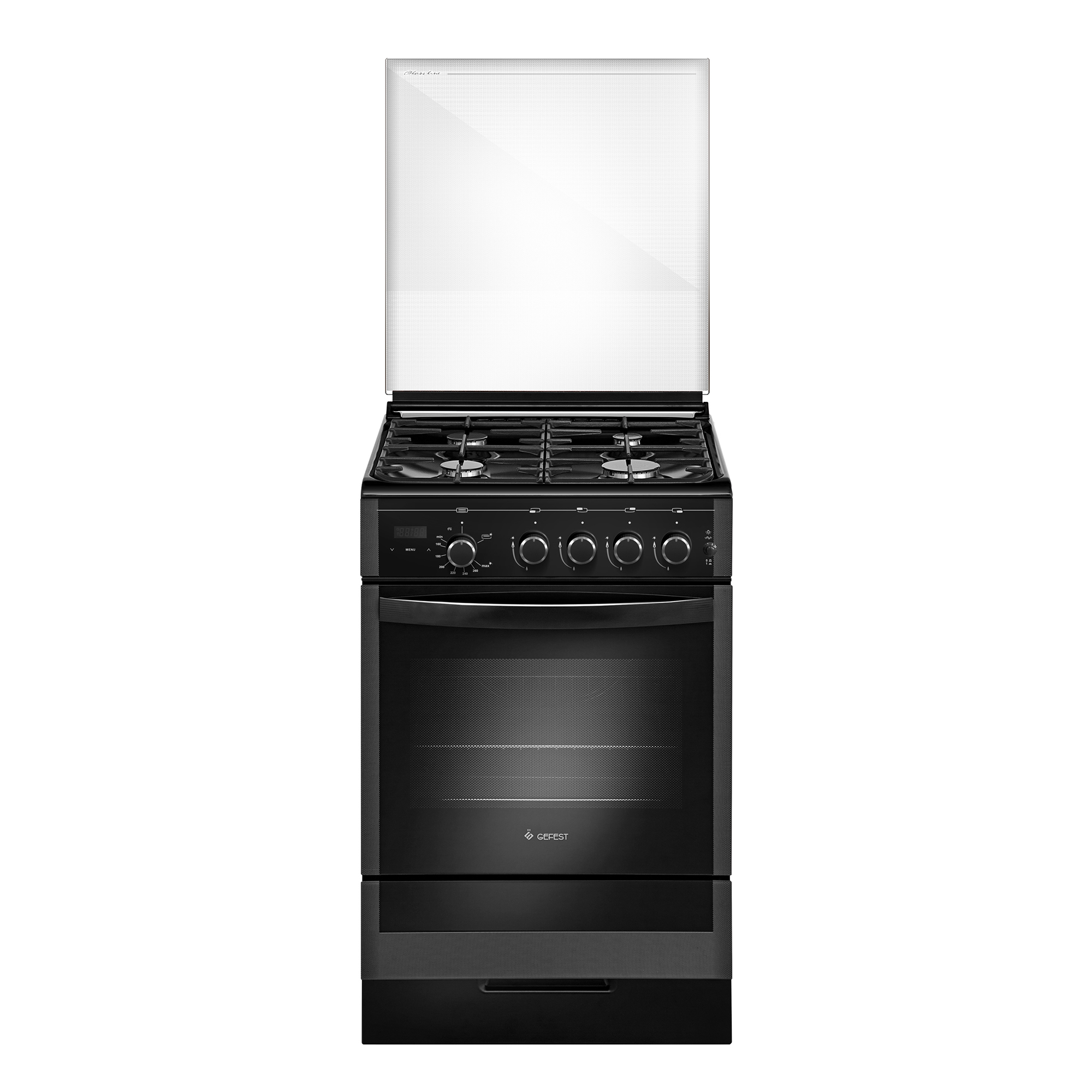 Изображение товара Газовая плита с духовкой GEFEST ПГ 5300-03 0046 черная 50x85x58.5 см
