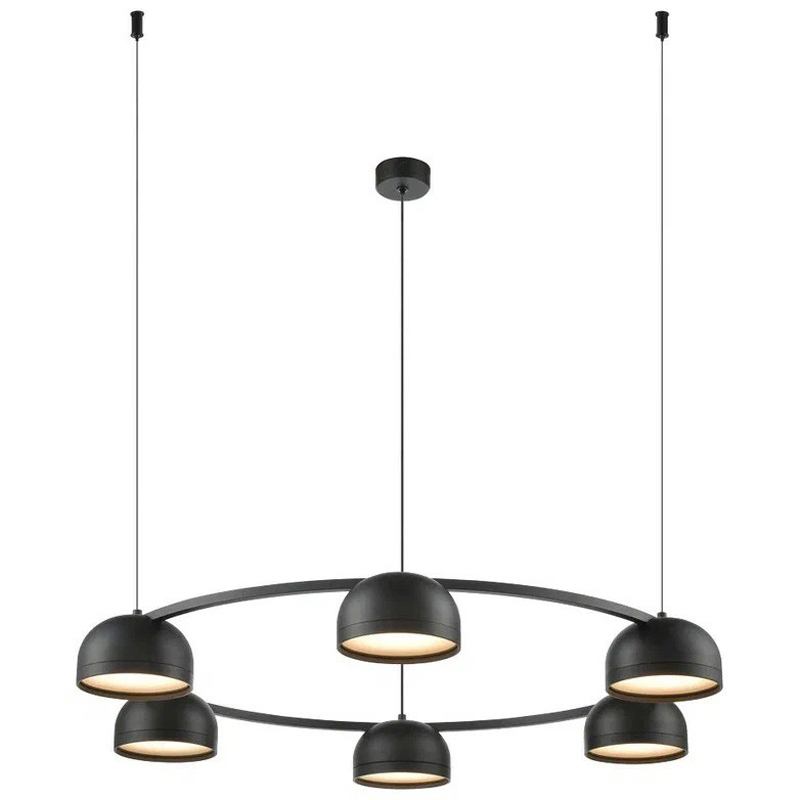 Изображение товара Подвесной светильник Velante Современный стиль 472-023-06 22 м² нейтральный белый черный