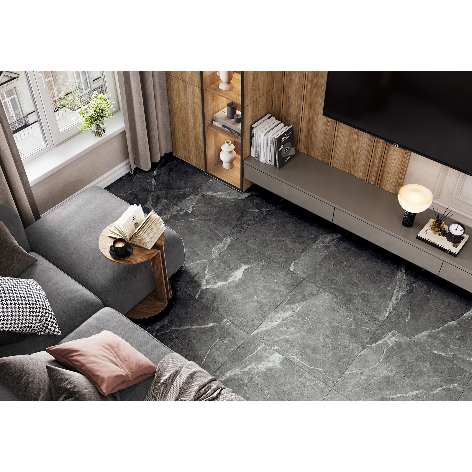 Изображение товара Керамогранит Artkera group Titanium GP6060TIA25M 60x60см цвет серый/серебристый