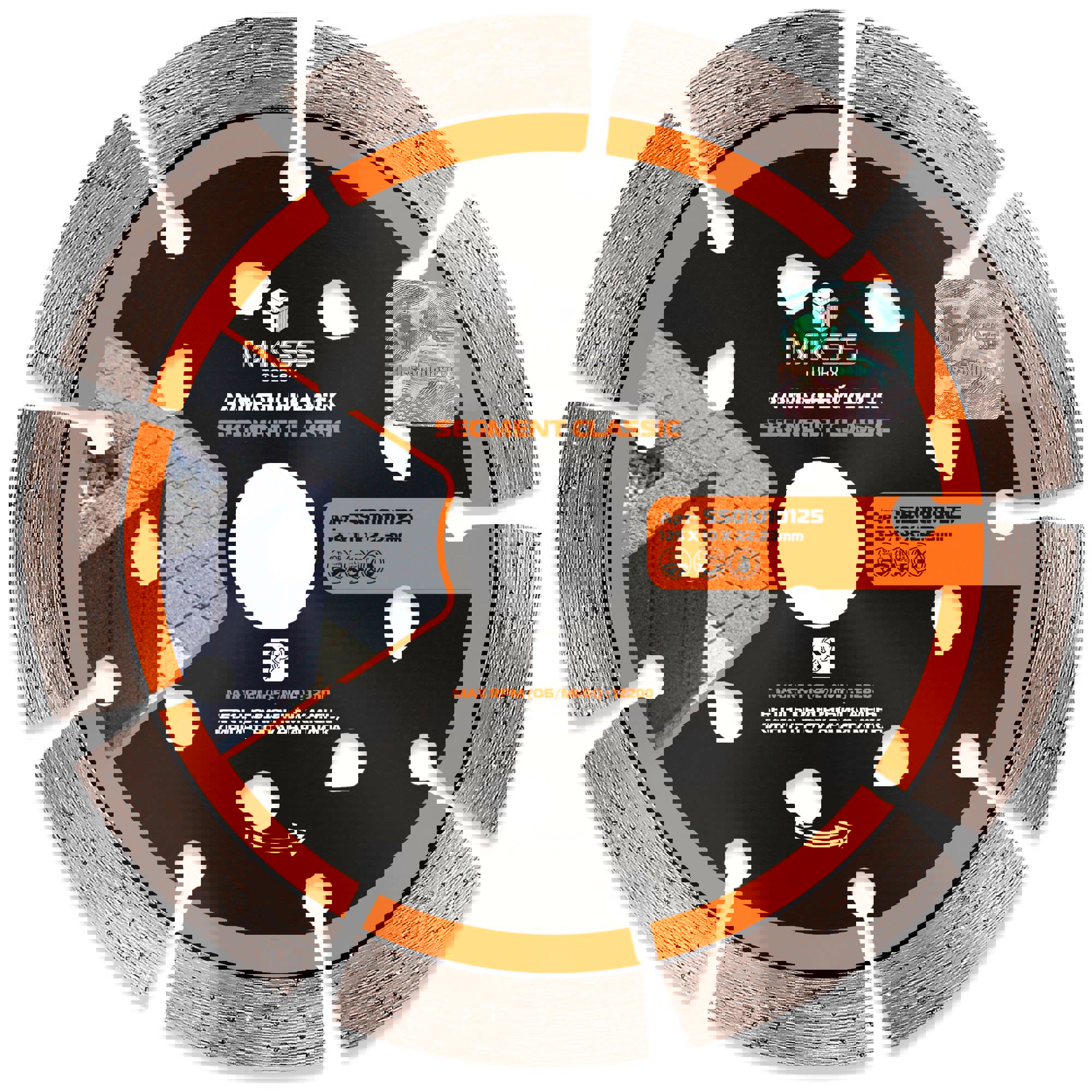 Изображение товара Алмазный диск для бетона MKSS TOOLBOX Segment Classic 125x22.2 мм