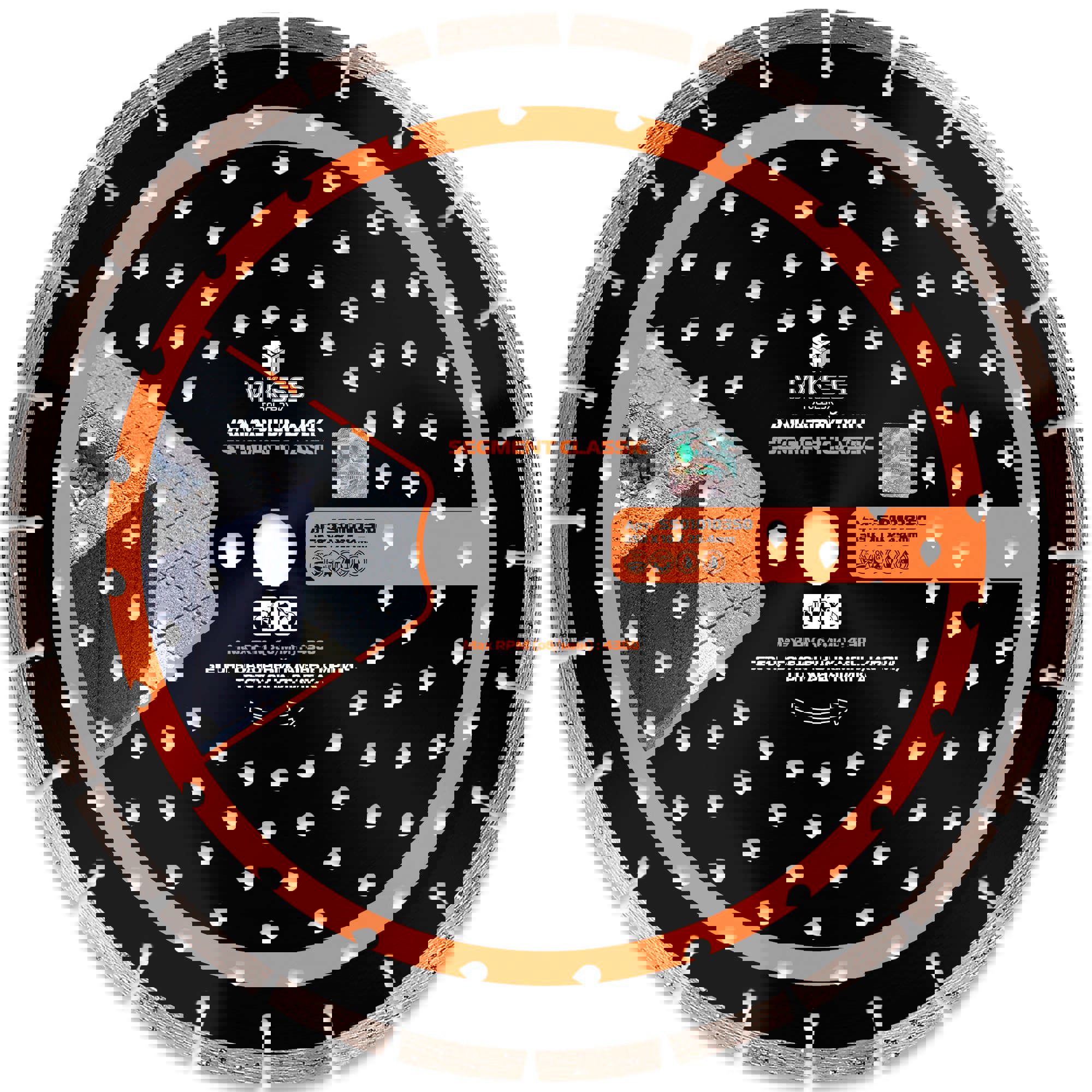 Изображение товара Диск алмазный по бетону Mkss Toolbox Segment Classic сегментный 350x25.4x3.2 мм