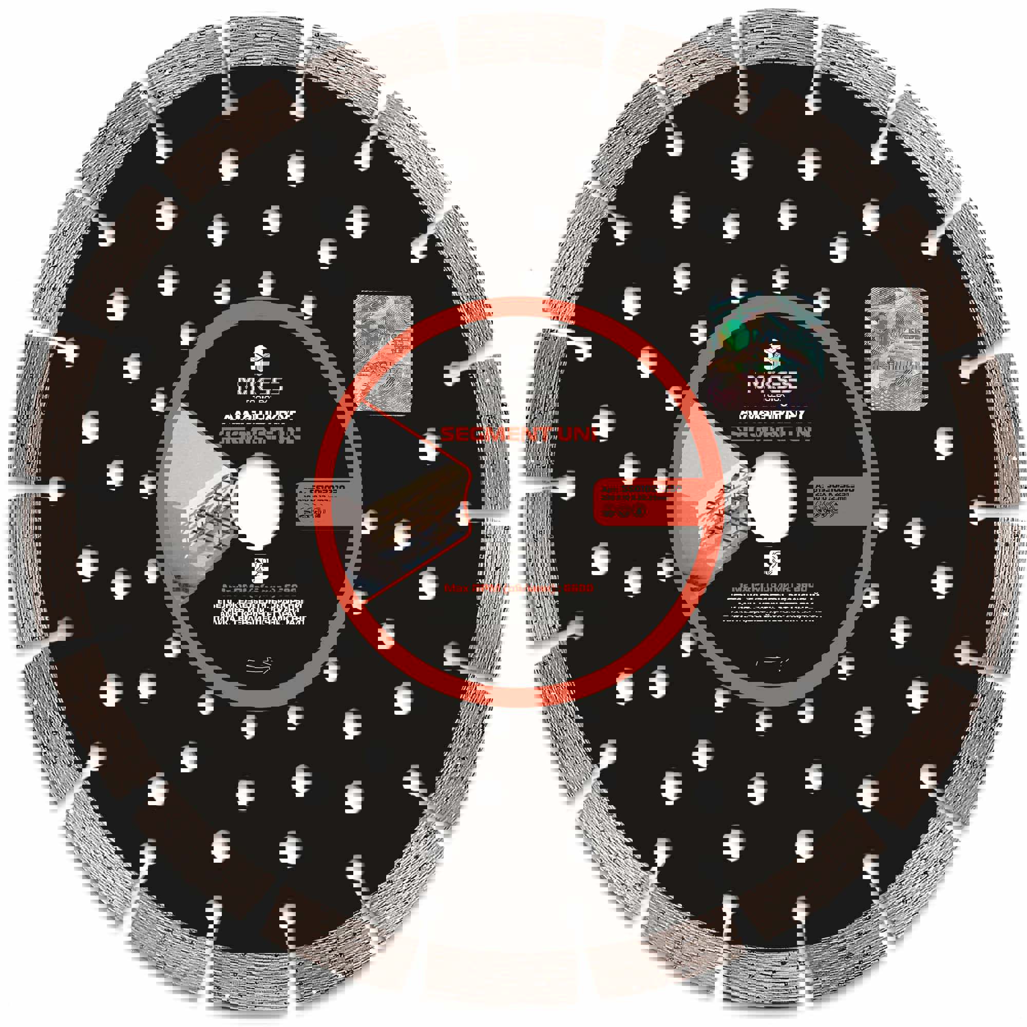 Изображение товара Диск алмазный сегментный 230x22.2 мм для резки бетона и камня MKSS TOOLBOX