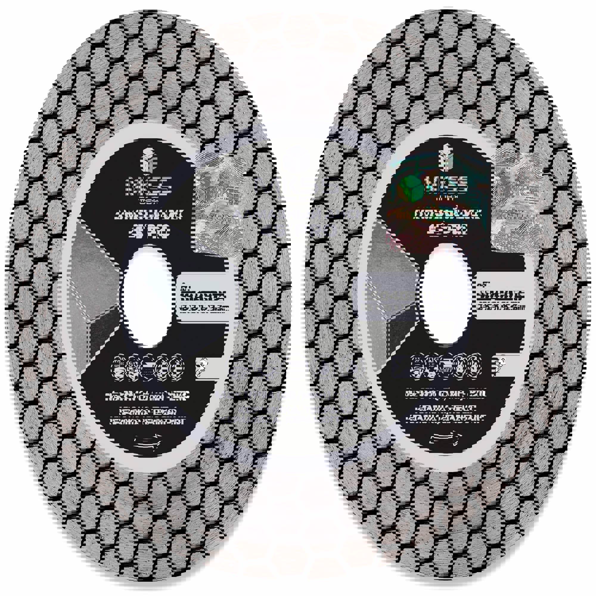 Изображение товара Диск алмазный по керамограниту Mkss Toolbox турбо 125x22.2x1.6 мм