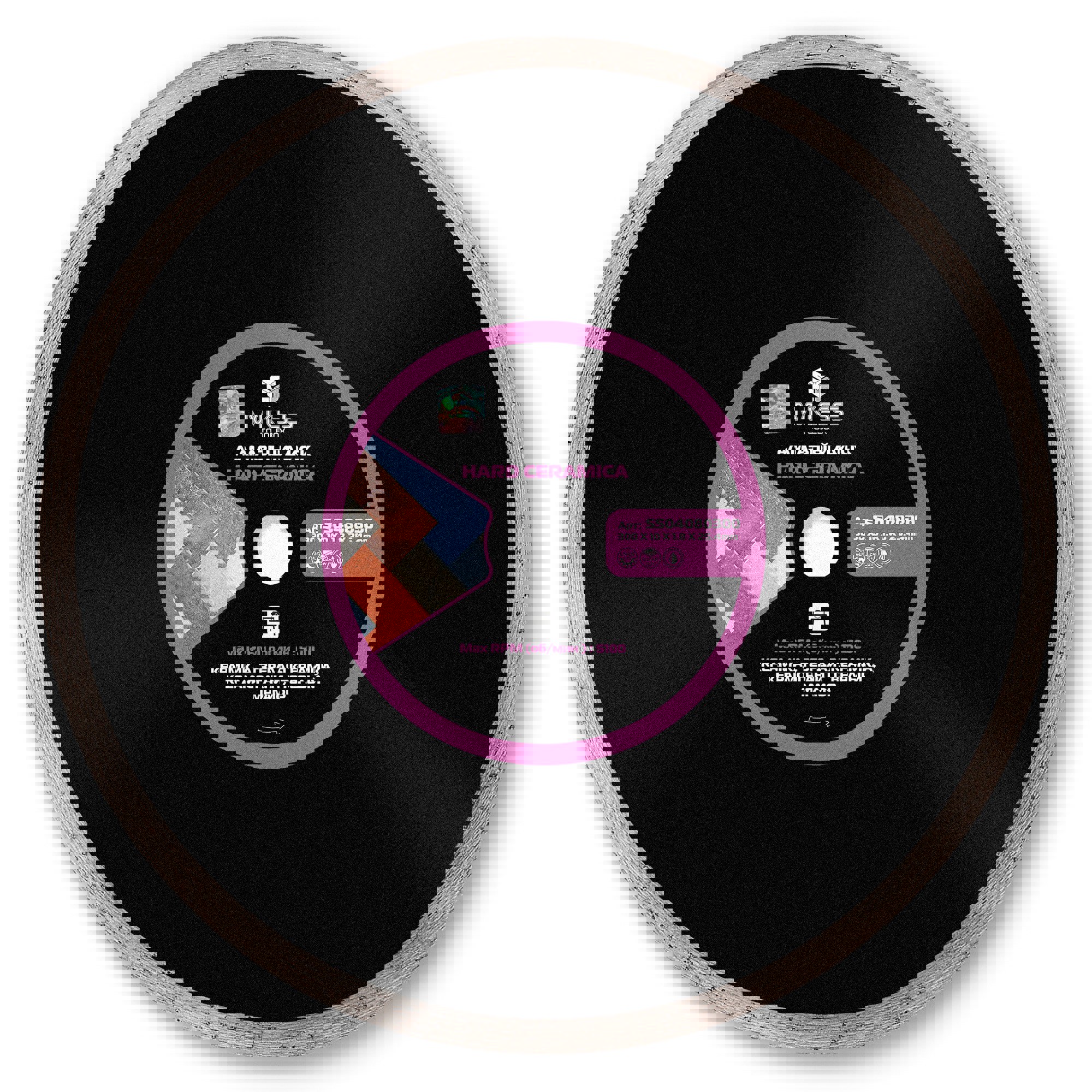 Изображение товара Диск алмазный по керамограниту MKSS Toolbox Hard Ceramica 300x25.4x1.8 мм