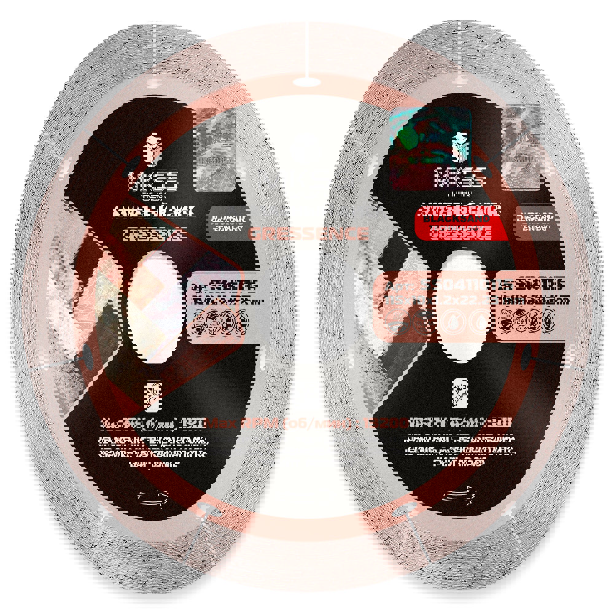 Изображение товара Диск алмазный по керамограниту Mkss Toolbox Gressence 115x22.2x1.2 мм
