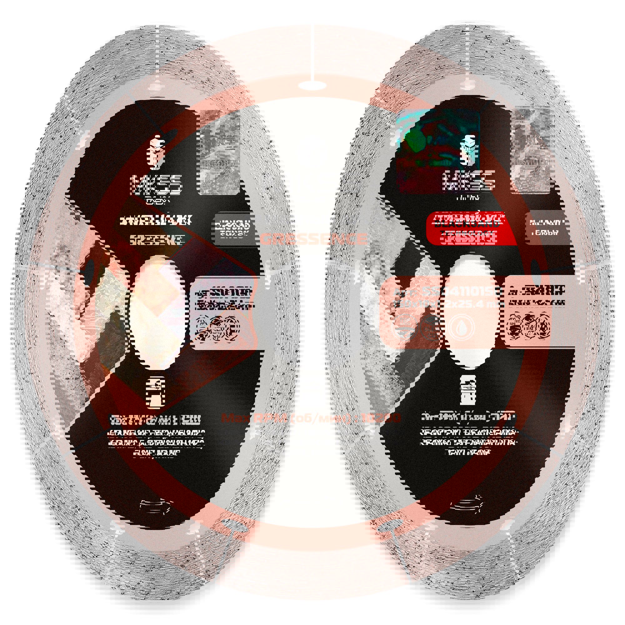 Изображение товара Диск алмазный по керамограниту MKSS Toolbox Gressence 150x25.4x1.2 мм для сухого и мокрого реза
