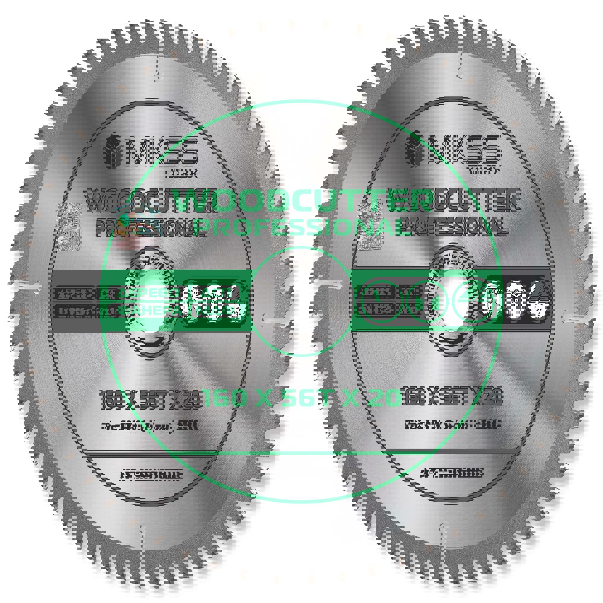Изображение товара Диск пильный по дереву Mkss Toolbox Woodcutter Professional SS3016 56Т 160x20x1.4 мм