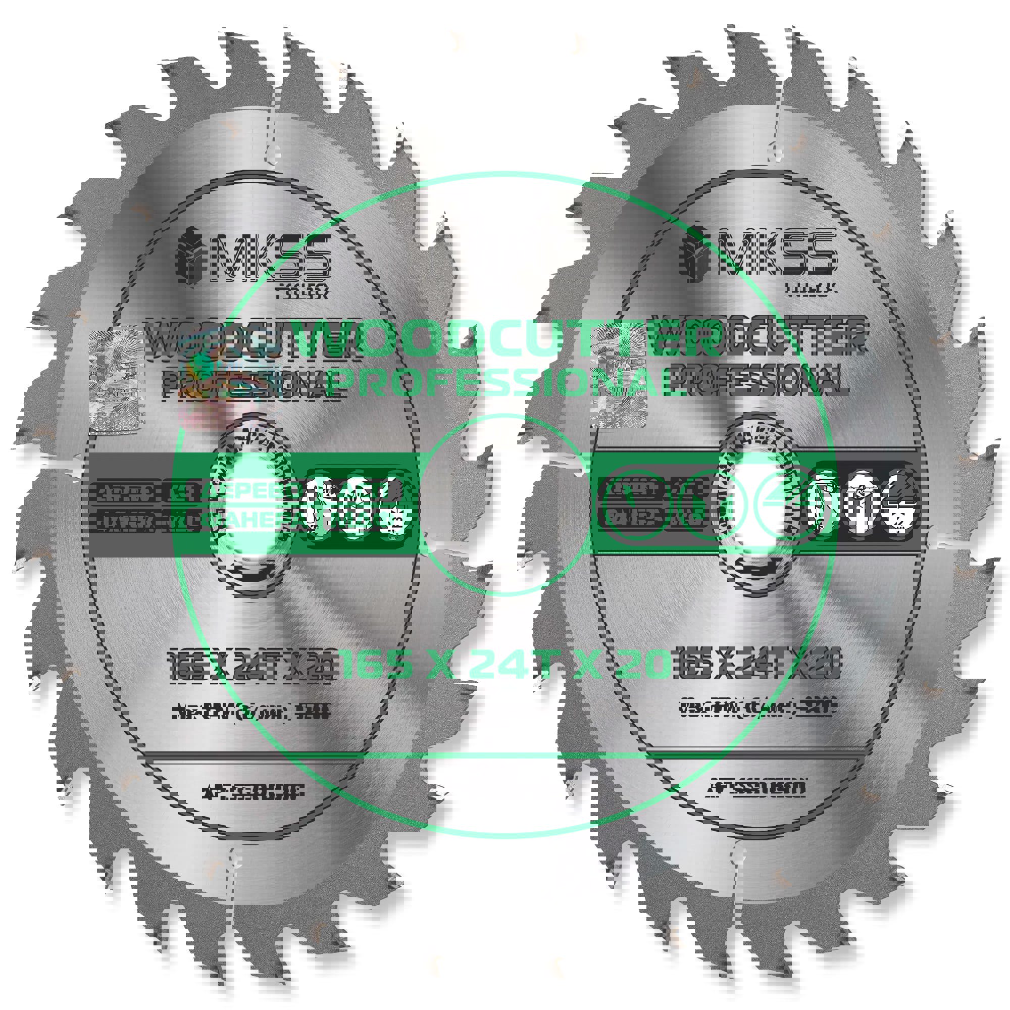 Изображение товара Диск пильный по дереву MKSS Toolbox Woodcutter Professional SS3016 24Т 165x20x1.4 мм