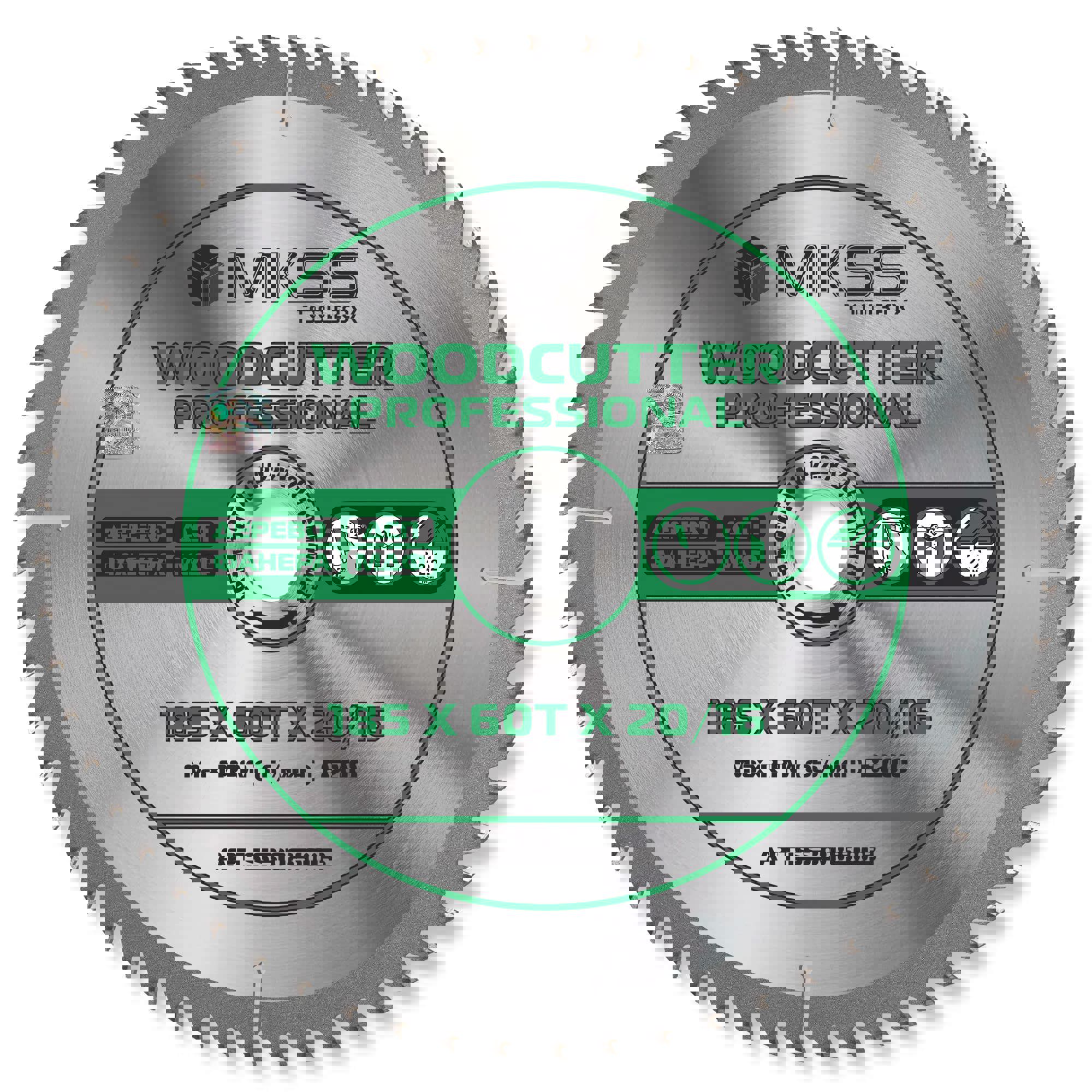 Изображение товара Диск пильный по дереву MKSS TOOLBOX WOODCUTTER PROFESSIONAL 185x20x1.4 мм