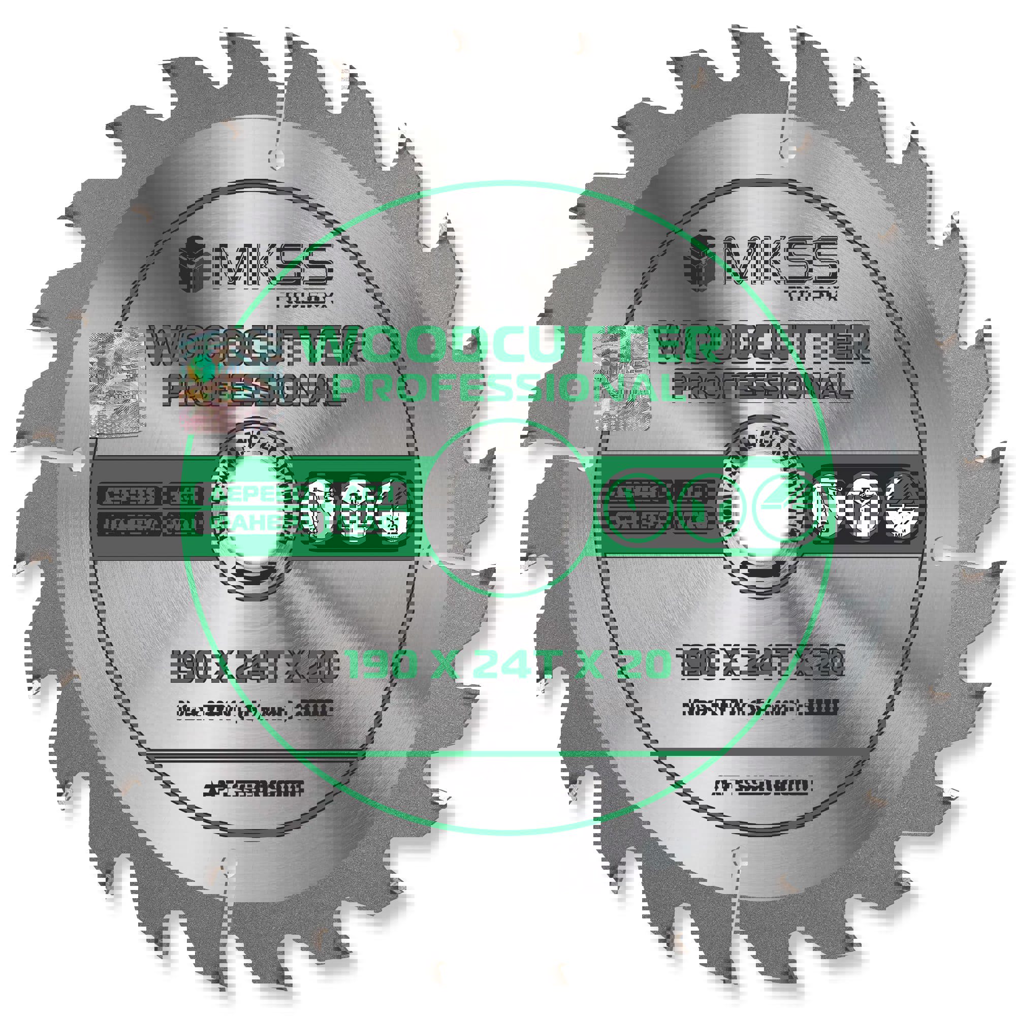 Изображение товара Диск пильный по дереву MKSS Toolbox Woodcutter SS3019 24Т 190x20x1.4 мм