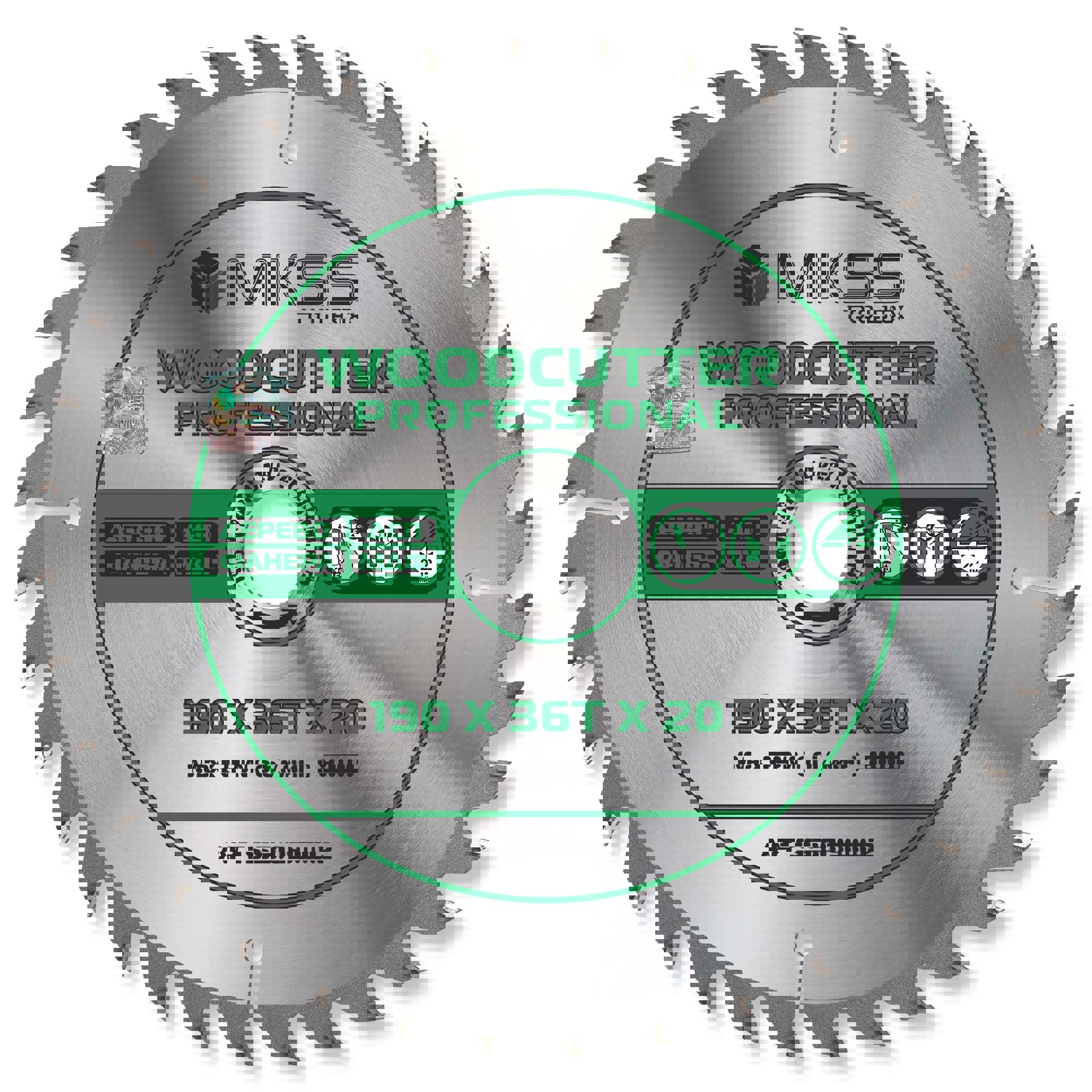 Изображение товара Диск пильный по дереву Mkss Toolbox Woodcutter Professional SS3019 36Т 190x20x1.4 мм