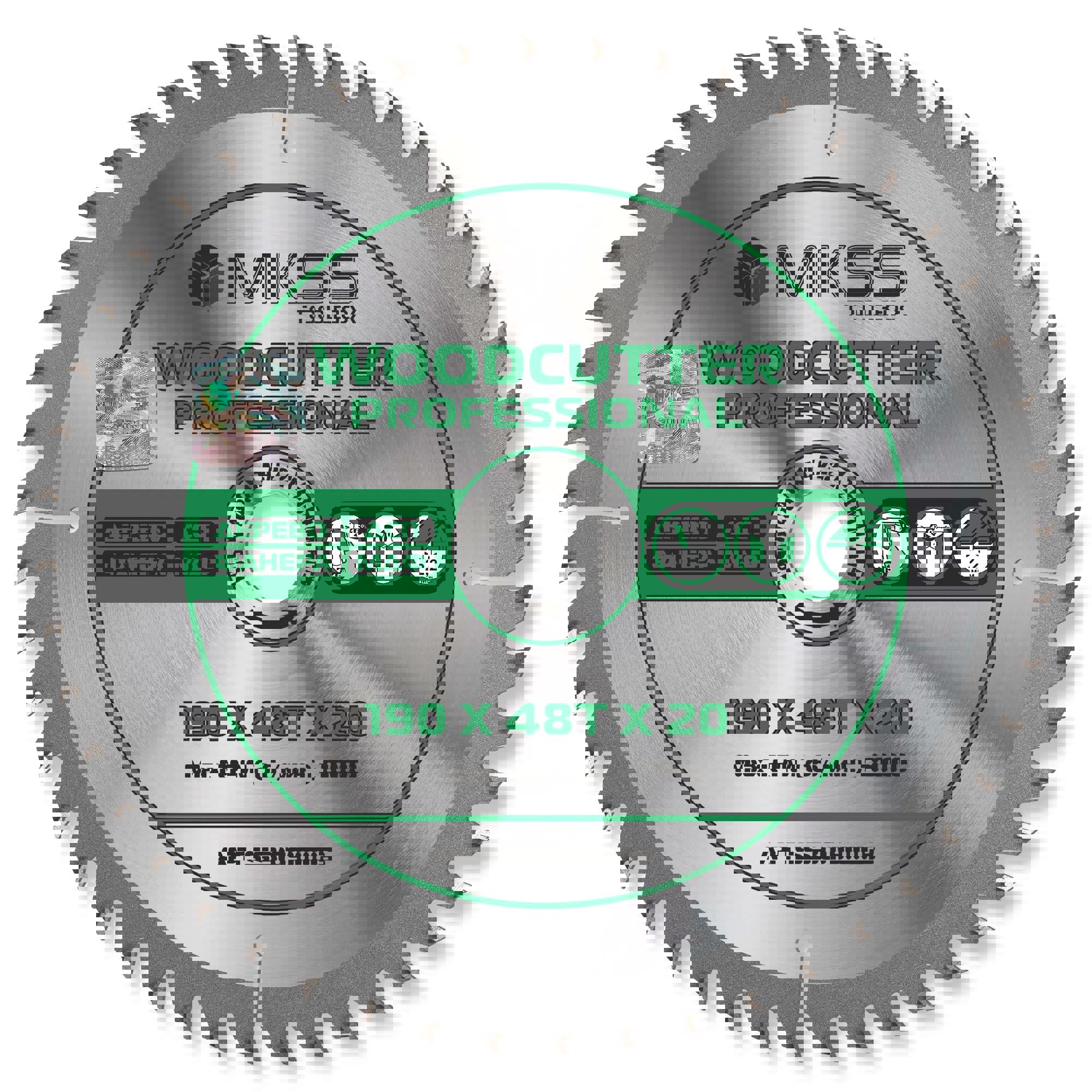 Изображение товара Диск пильный по дереву Mkss Toolbox Woodcutter Professional SS3019 48Т 190x20x1.4 мм