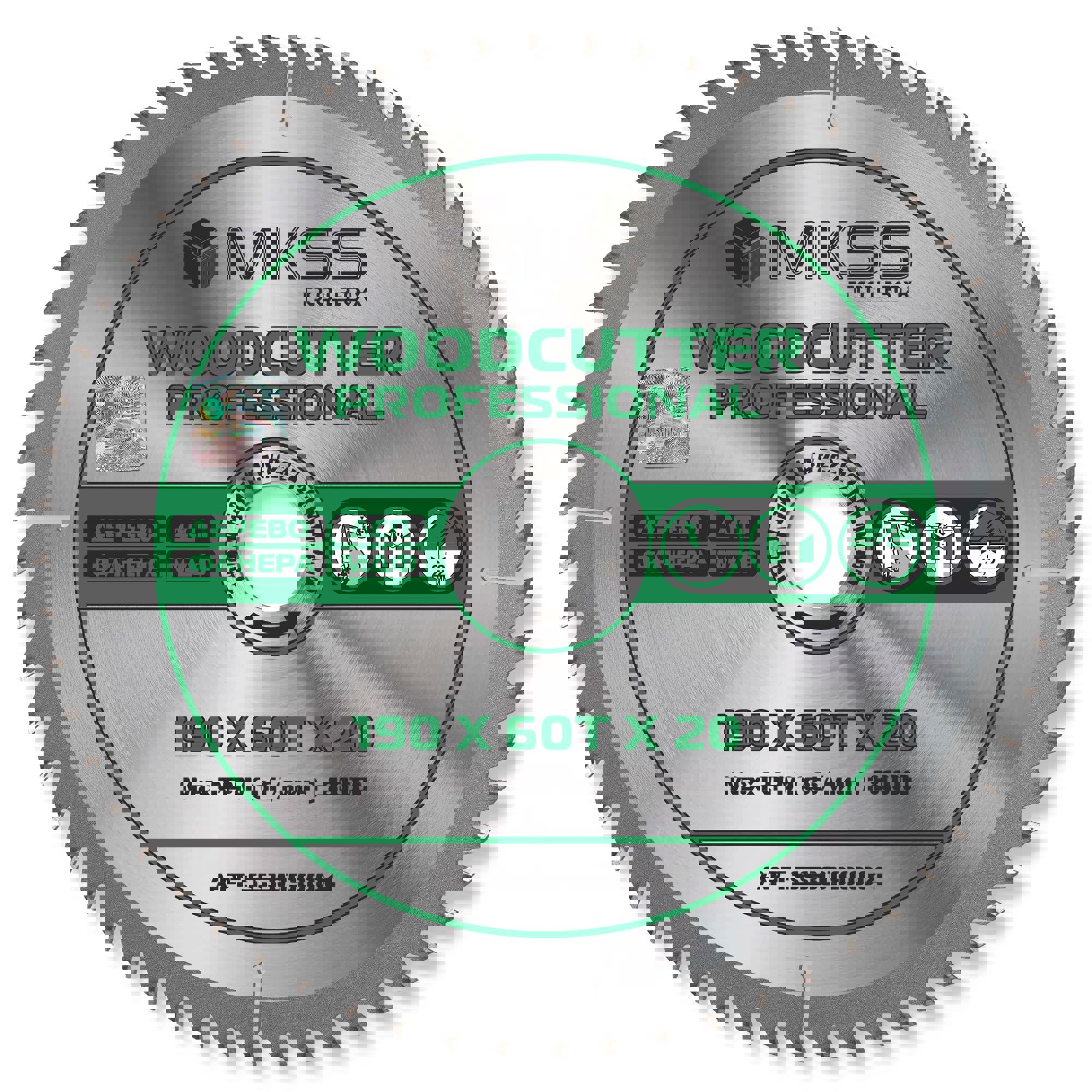 Изображение товара Диск пильный по дереву MKSS Toolbox Woodcutter SS3019 60Т 190x20x1.4 мм профессиональный
